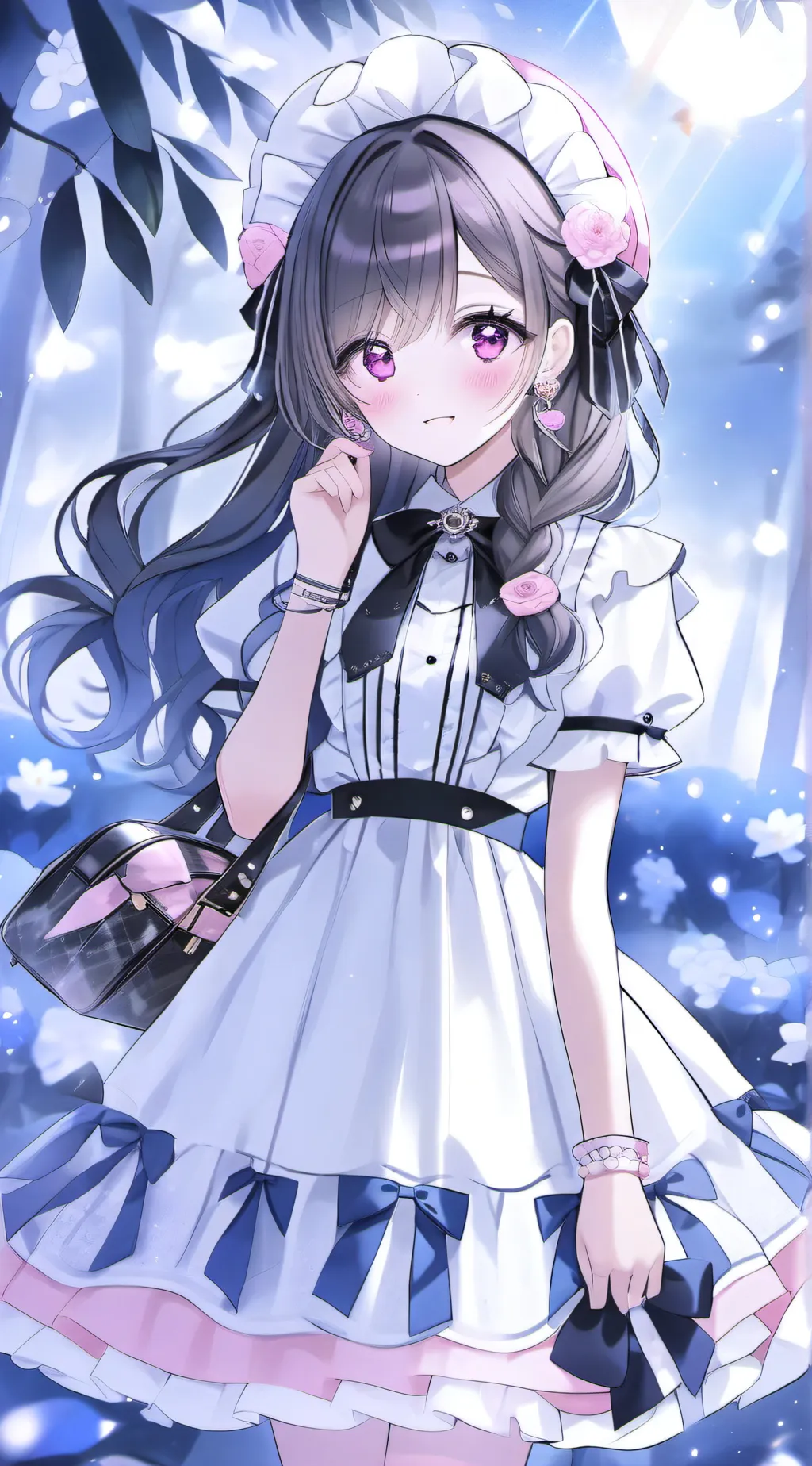 ai character: Girl test  background