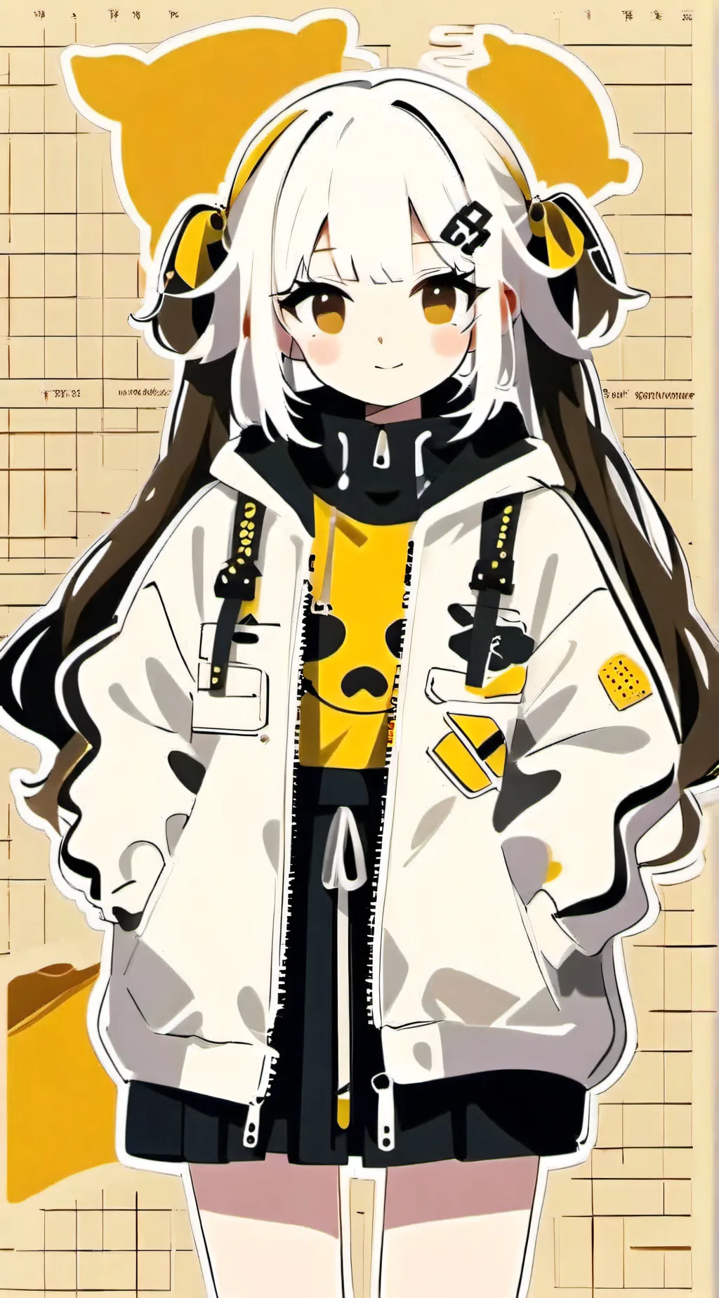 ai character: lilla background