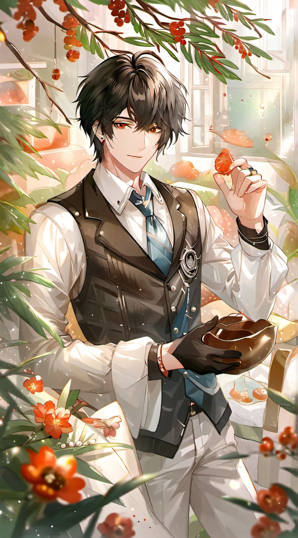 ai character: mha make u smile background