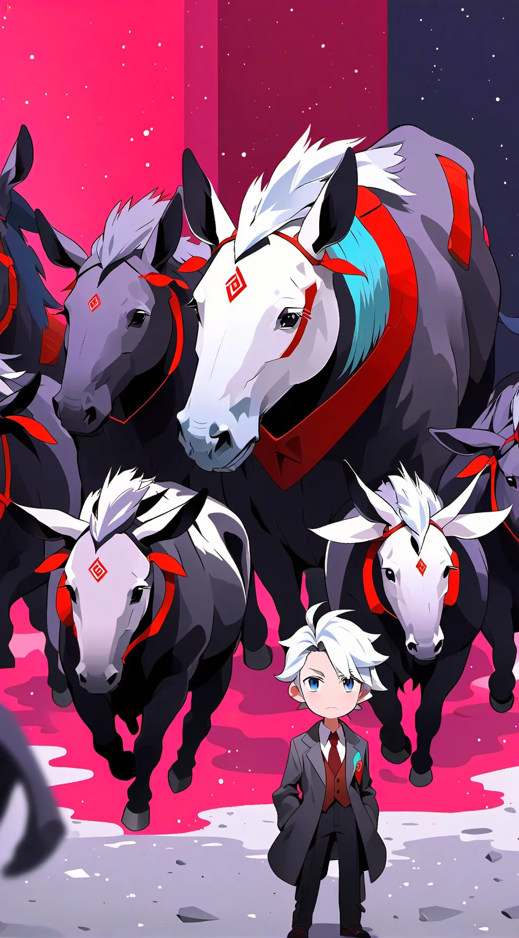 ai character: <Horse herd> background