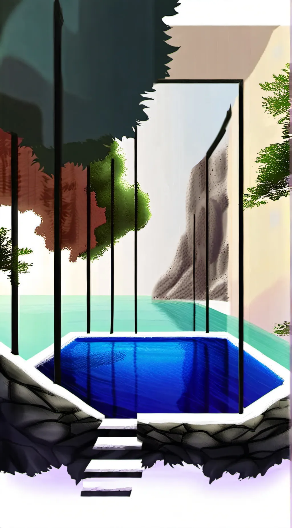ai character: dandy's world pool background