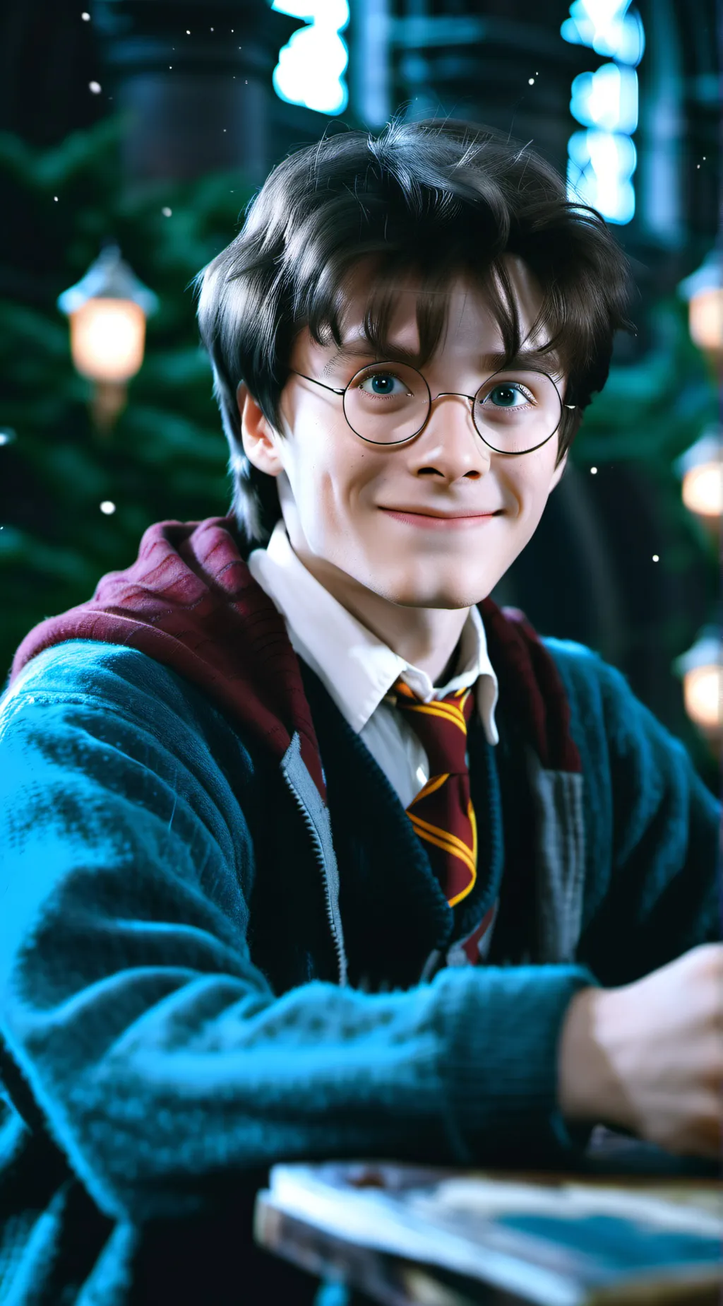 ai character: Hogwarts  background