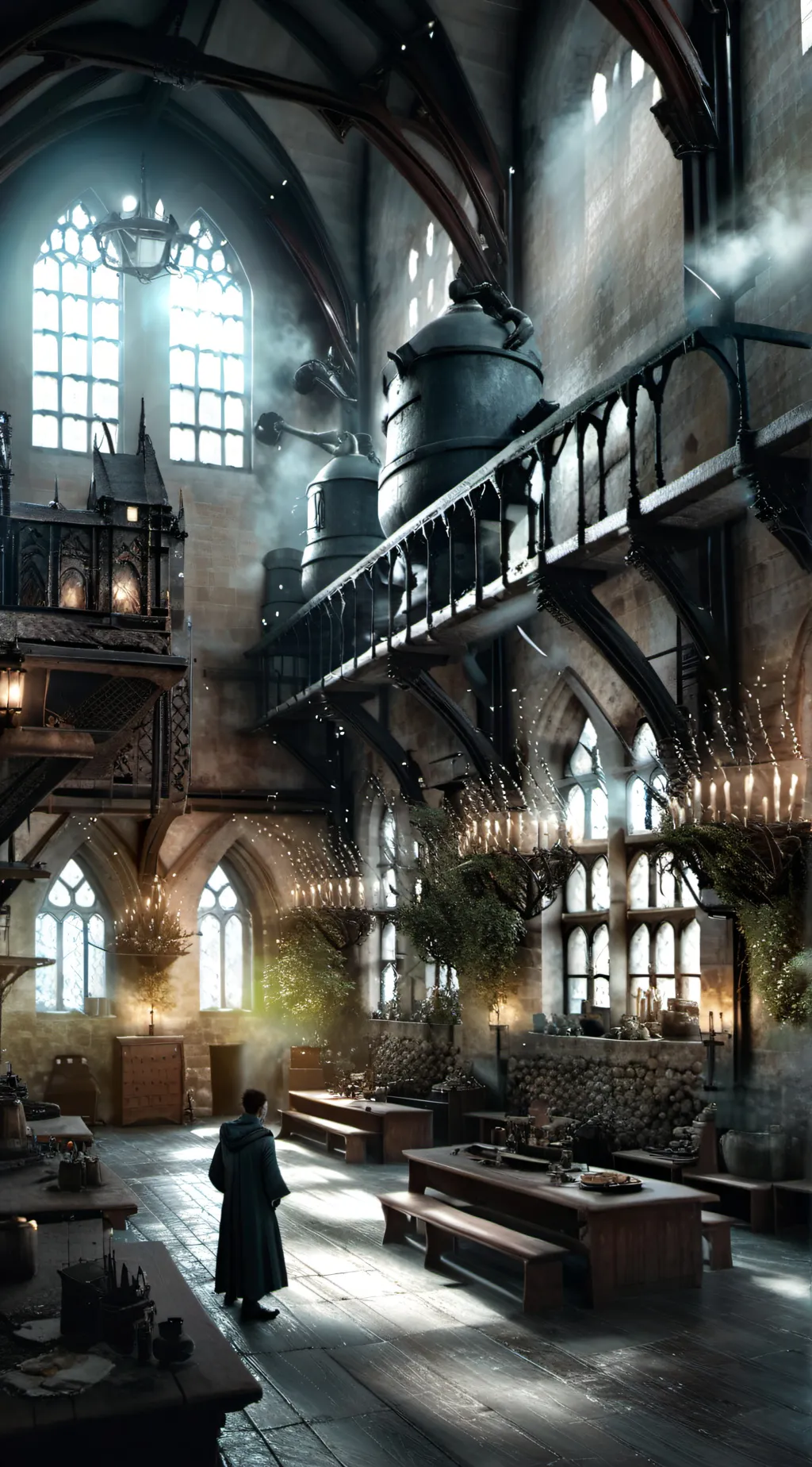 ai character: Hogwarts 8  background