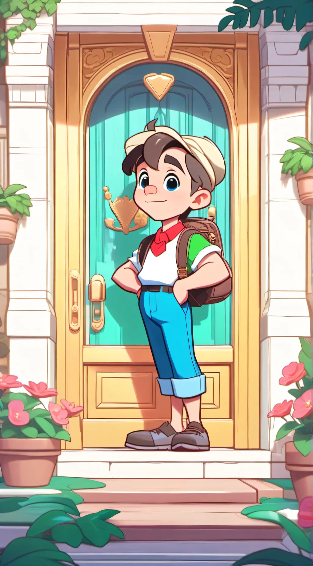 ai character: Miniyearblock 2023 background