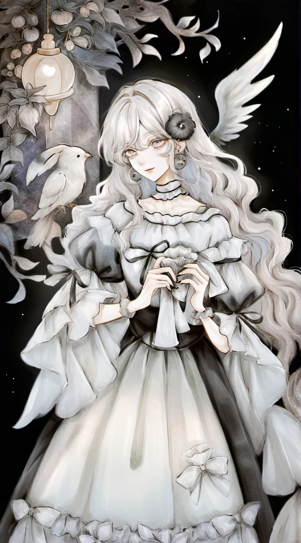 ai character: angel background