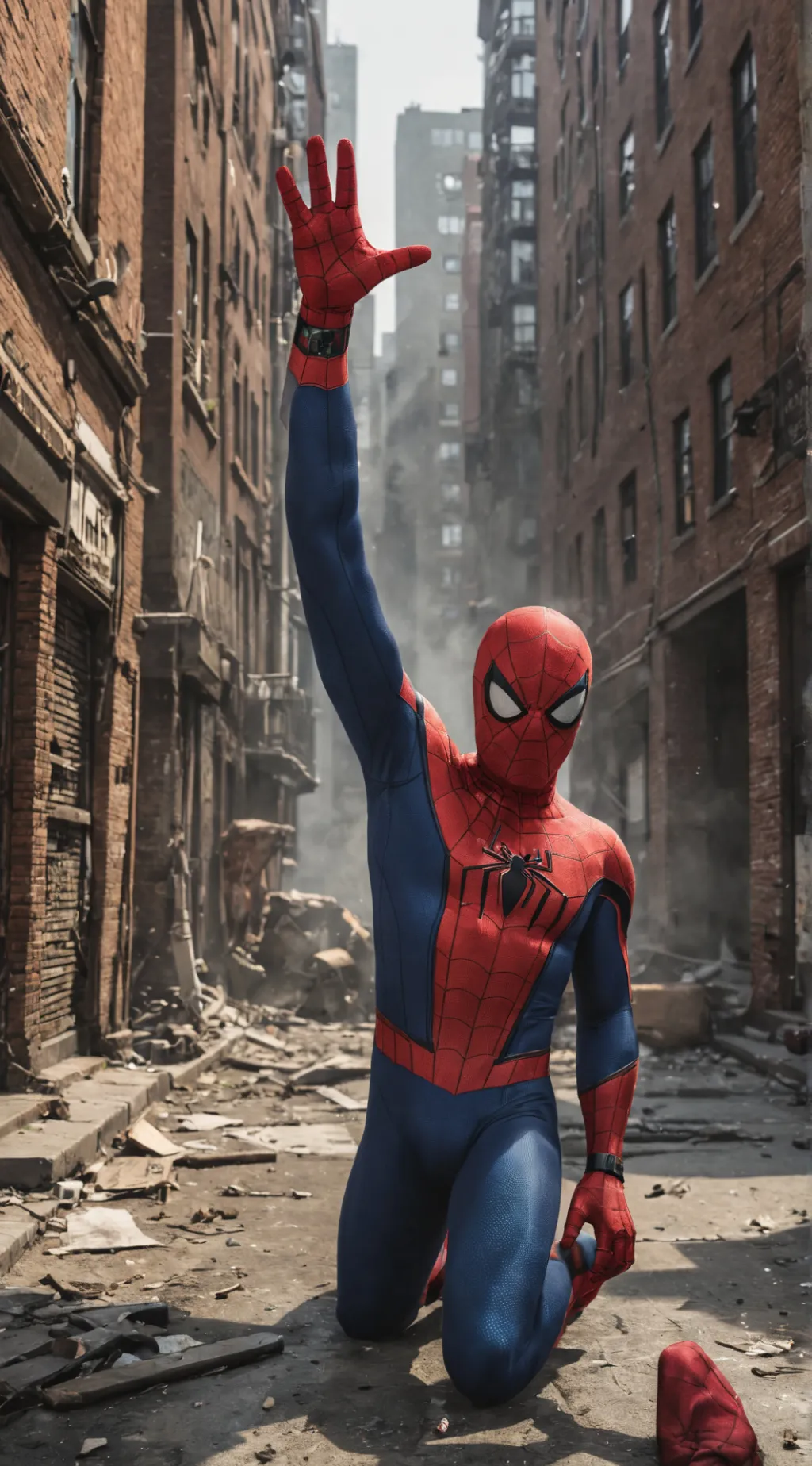 ai character: spiderman background