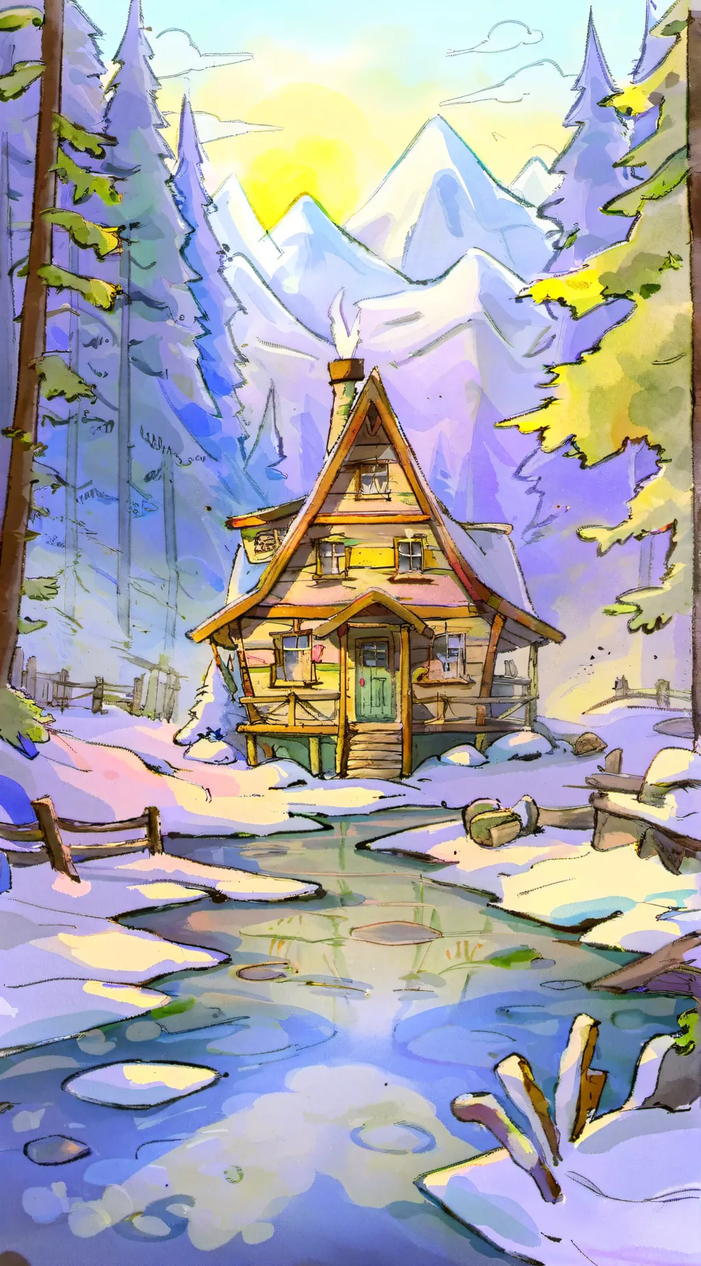 ai character: gravity falls background