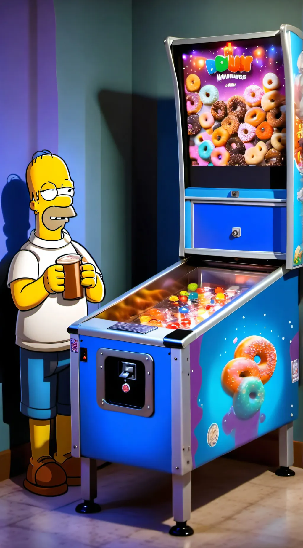ai character: Donut Man background