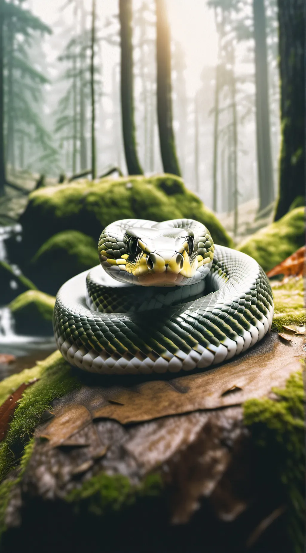 ai character: A Snake background
