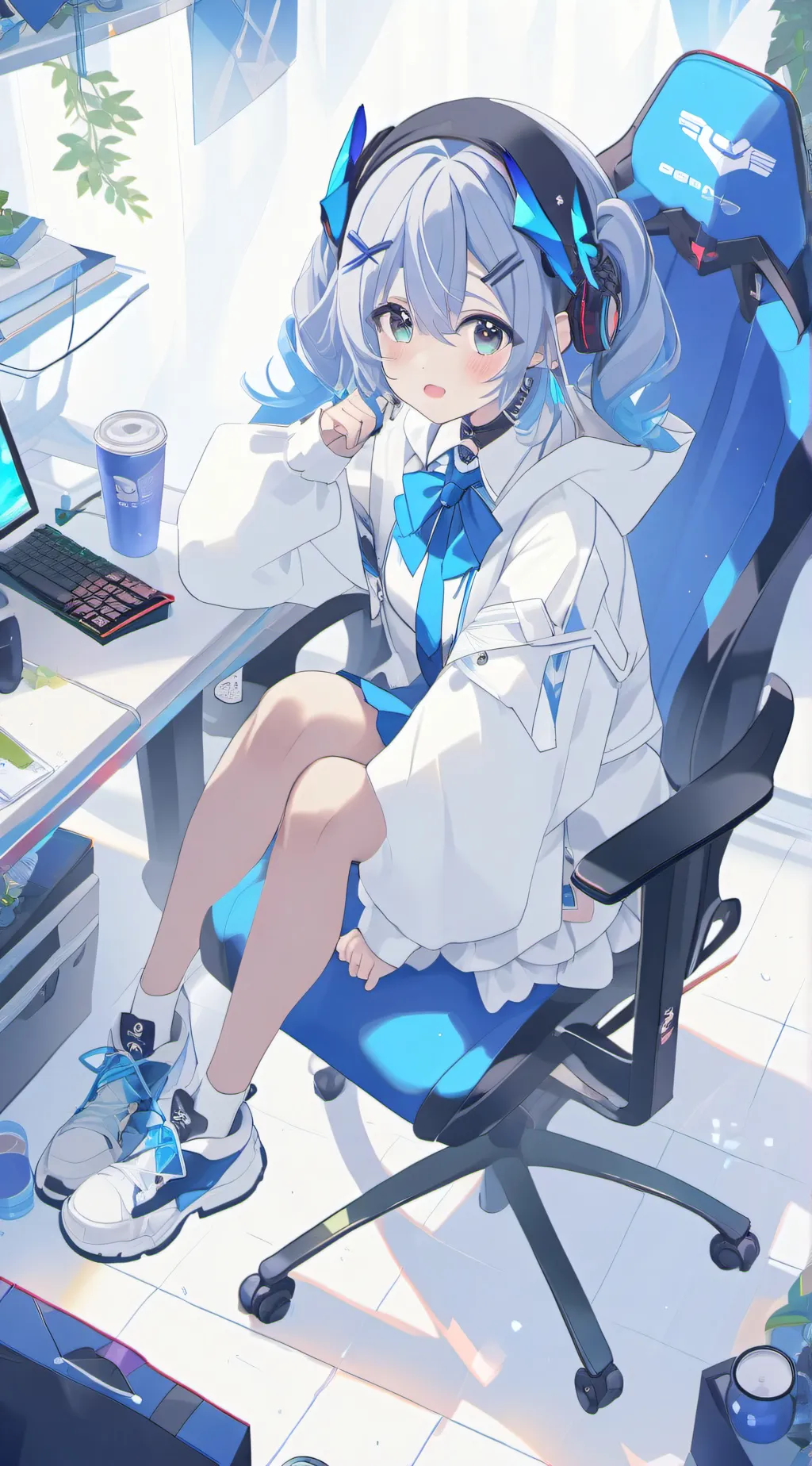 ai character: Amy  background