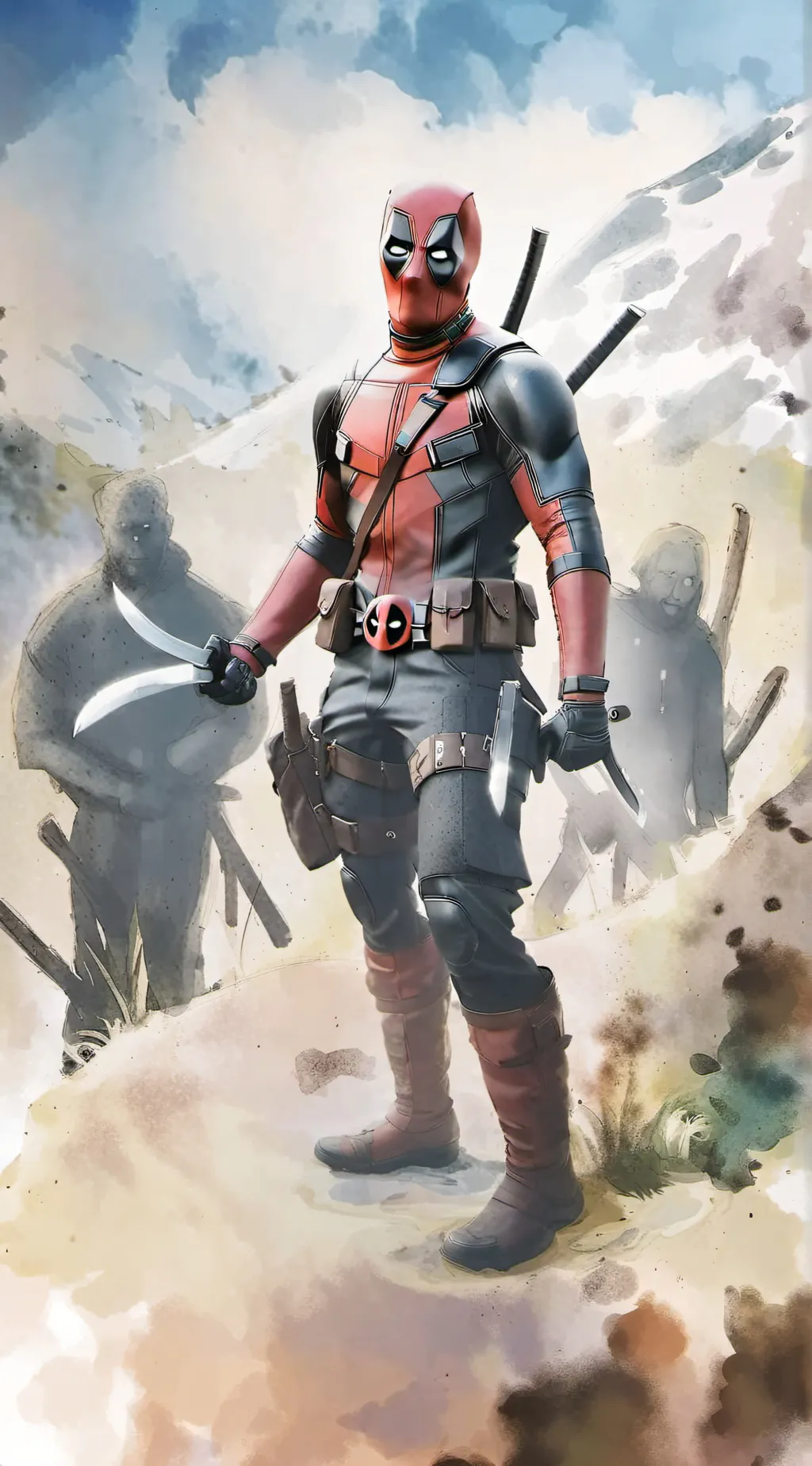 ai character: Deadpool background