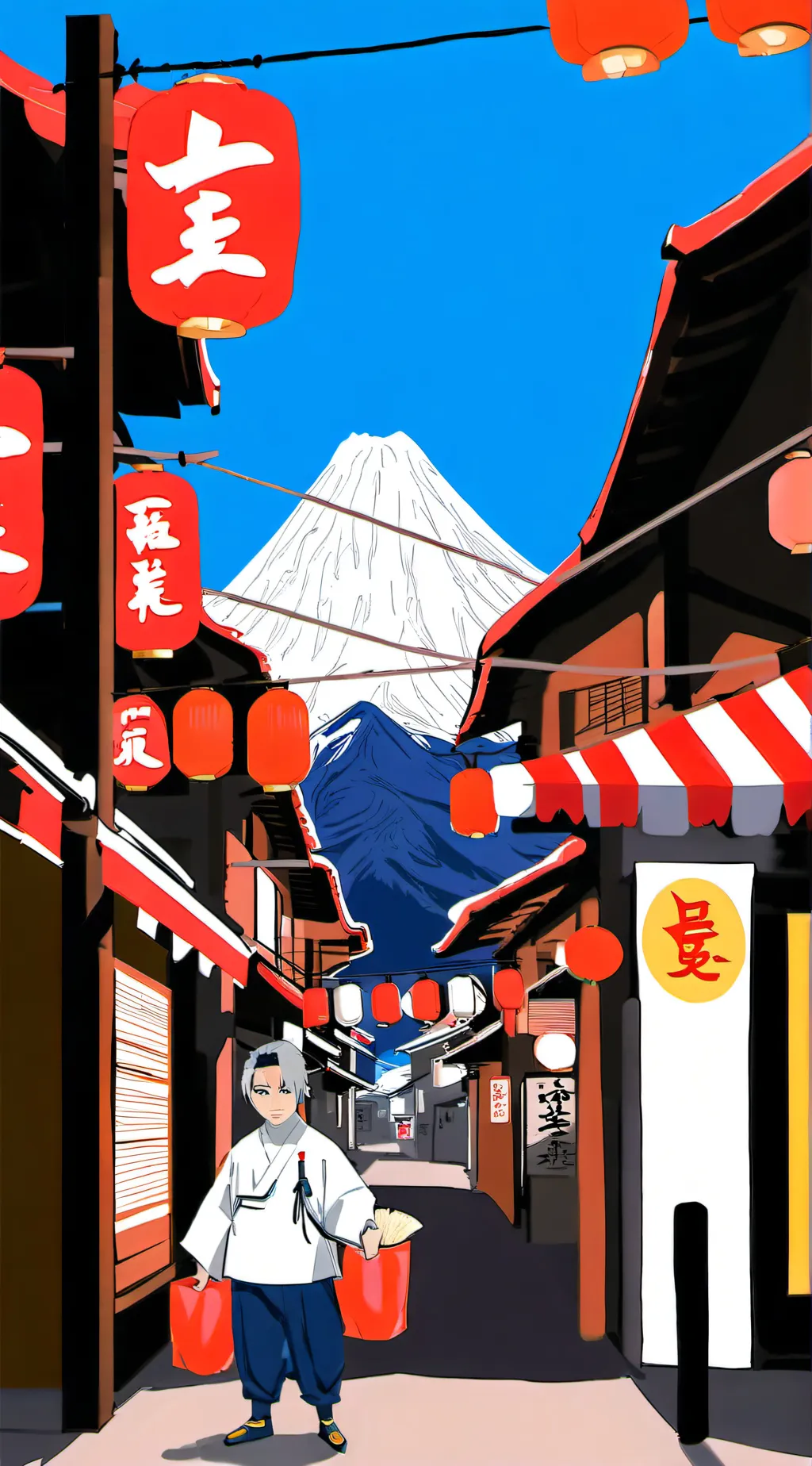 ai character: Academy ninja background