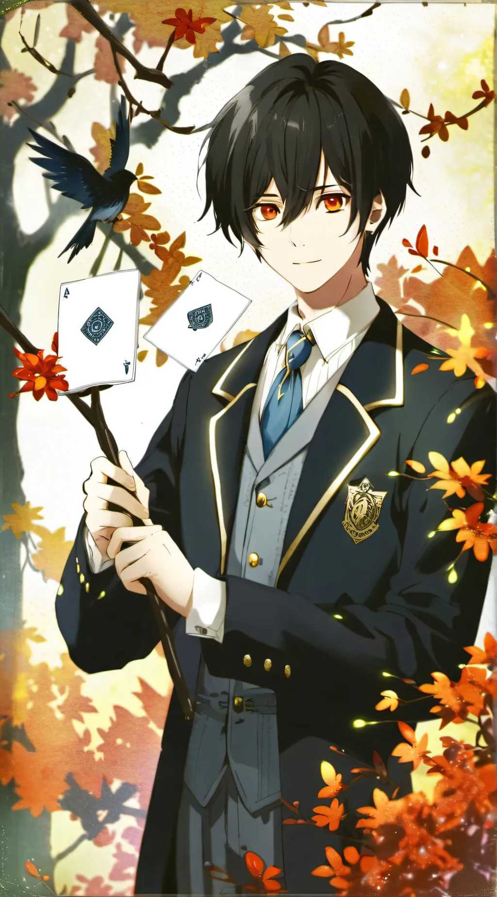 ai character: Magic school background