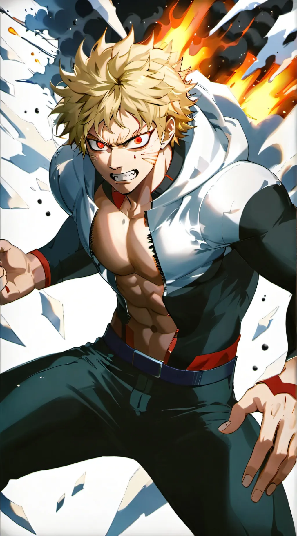 ai character: Bakugo background