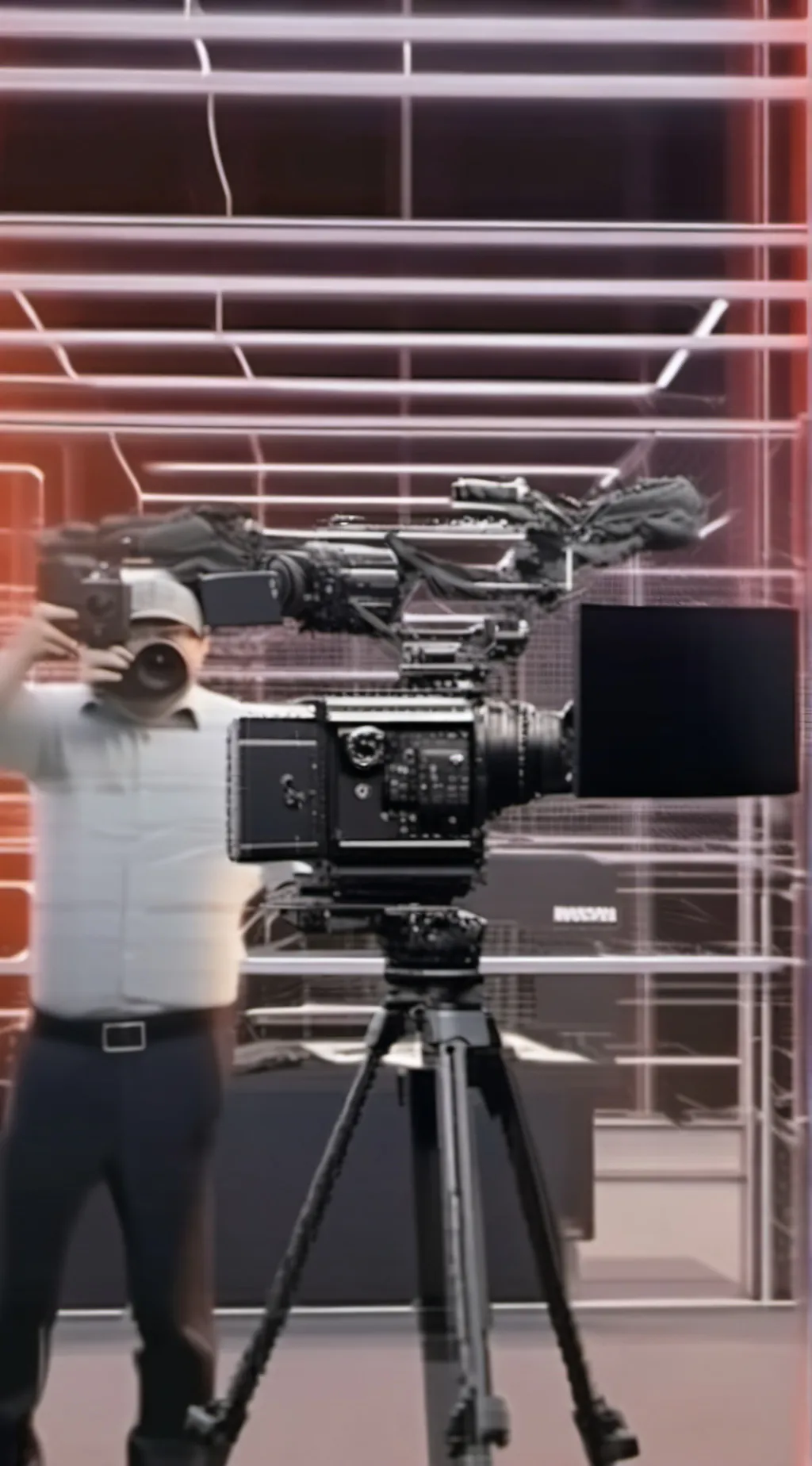 ai character: Director Cameraman background