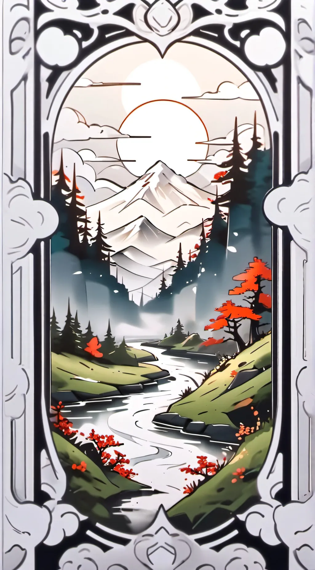 ai character: THE PROPHECY..  background
