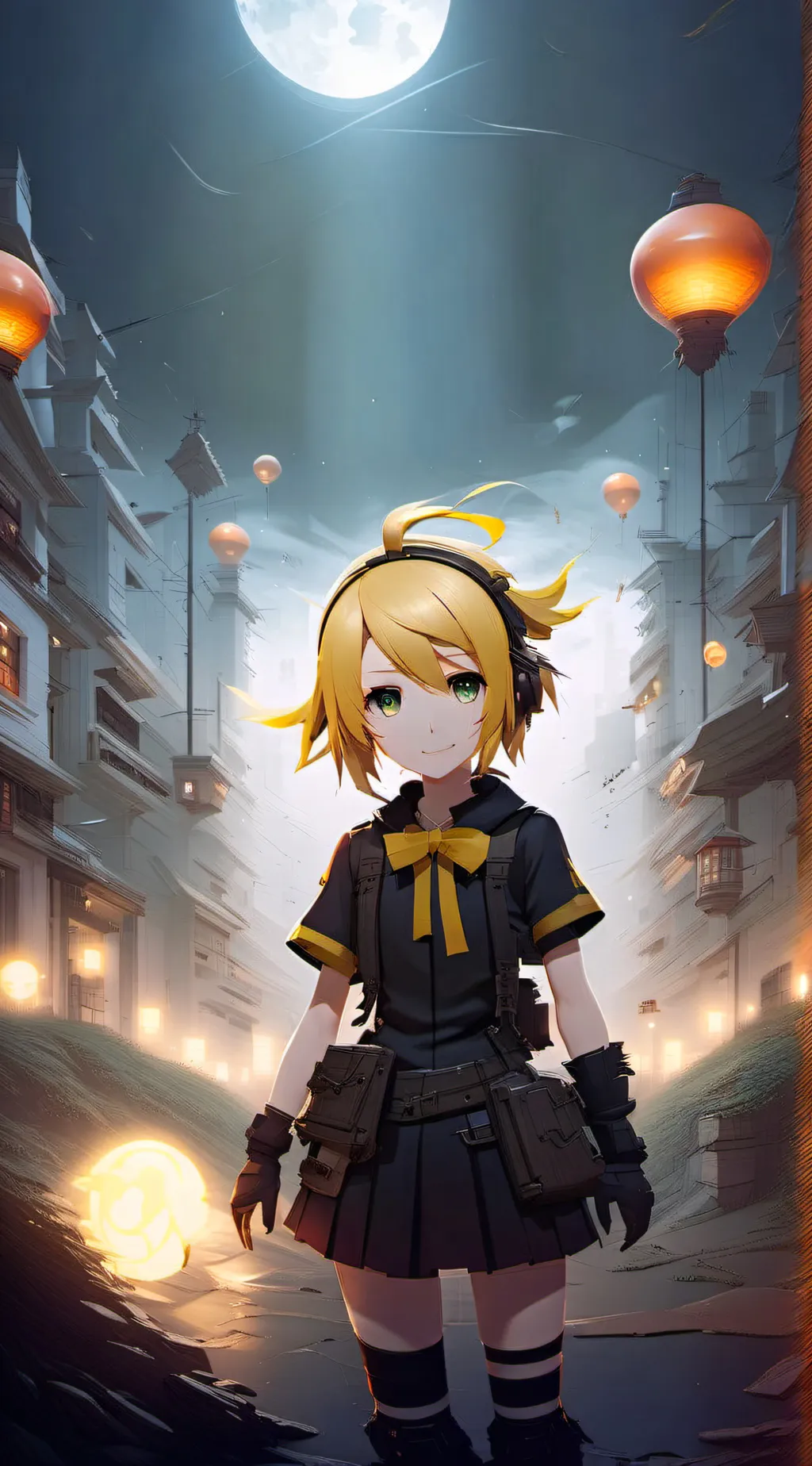 ai character: Kagamine Rin background