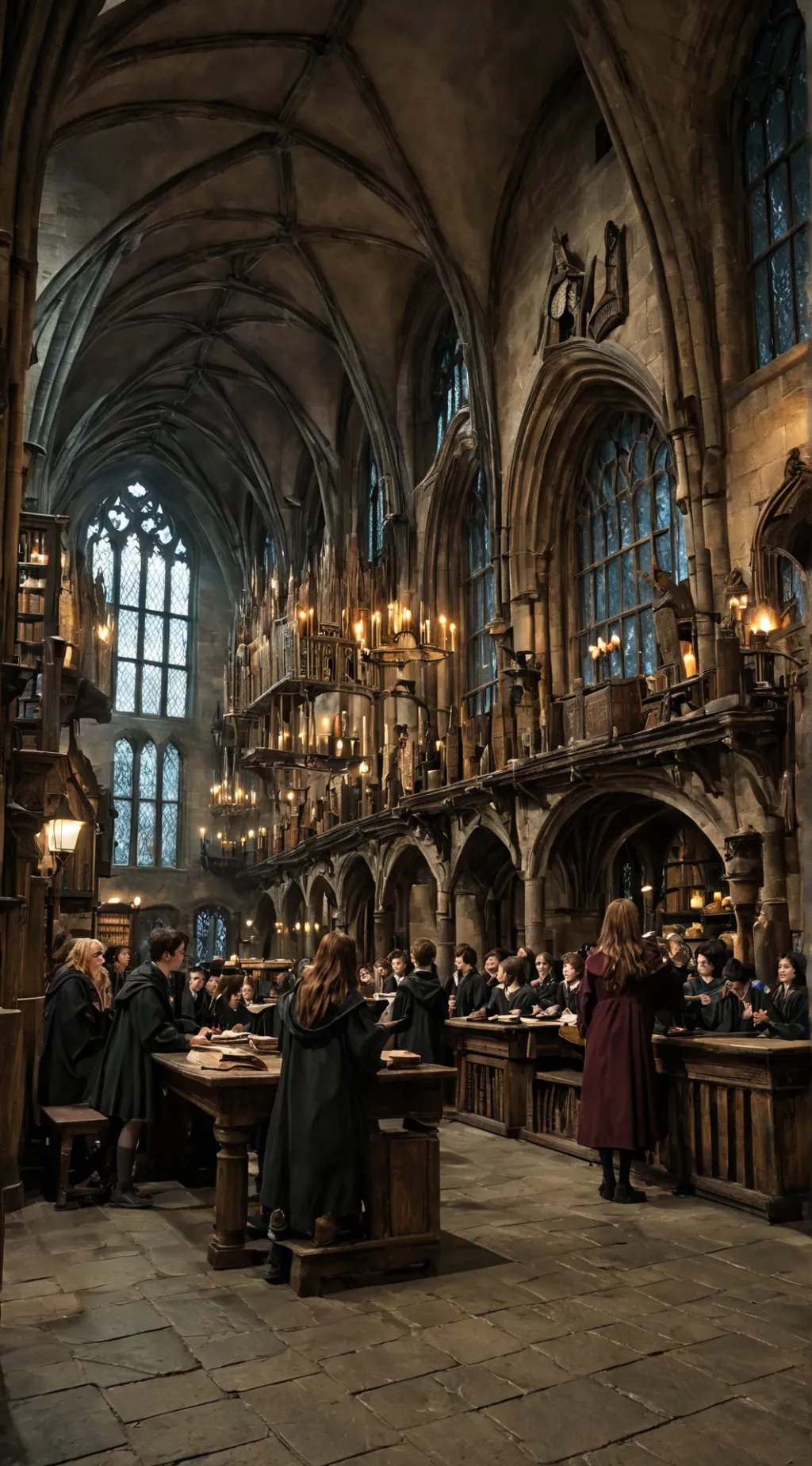 ai character: Hogwarts background