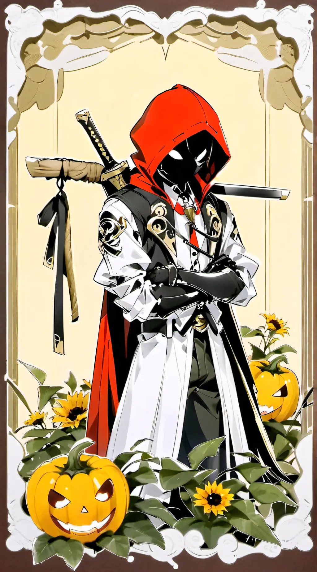 ai character: Red Crow background