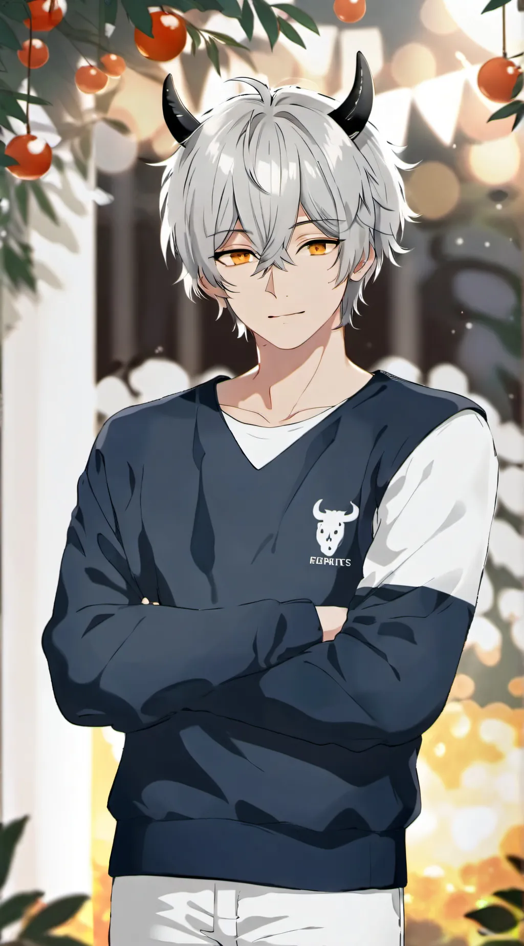 ai character: demon boy background