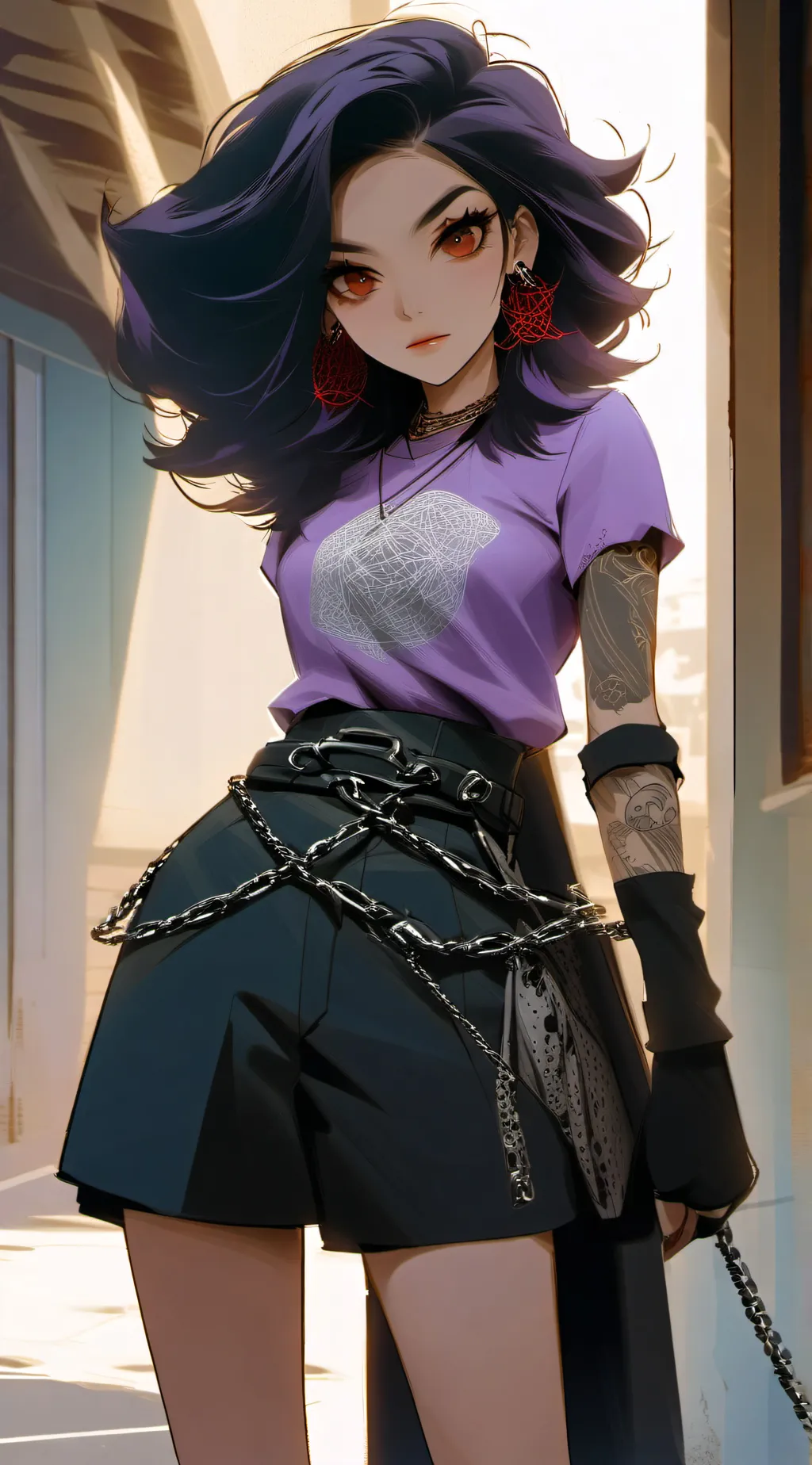 ai character: demon slayer  background