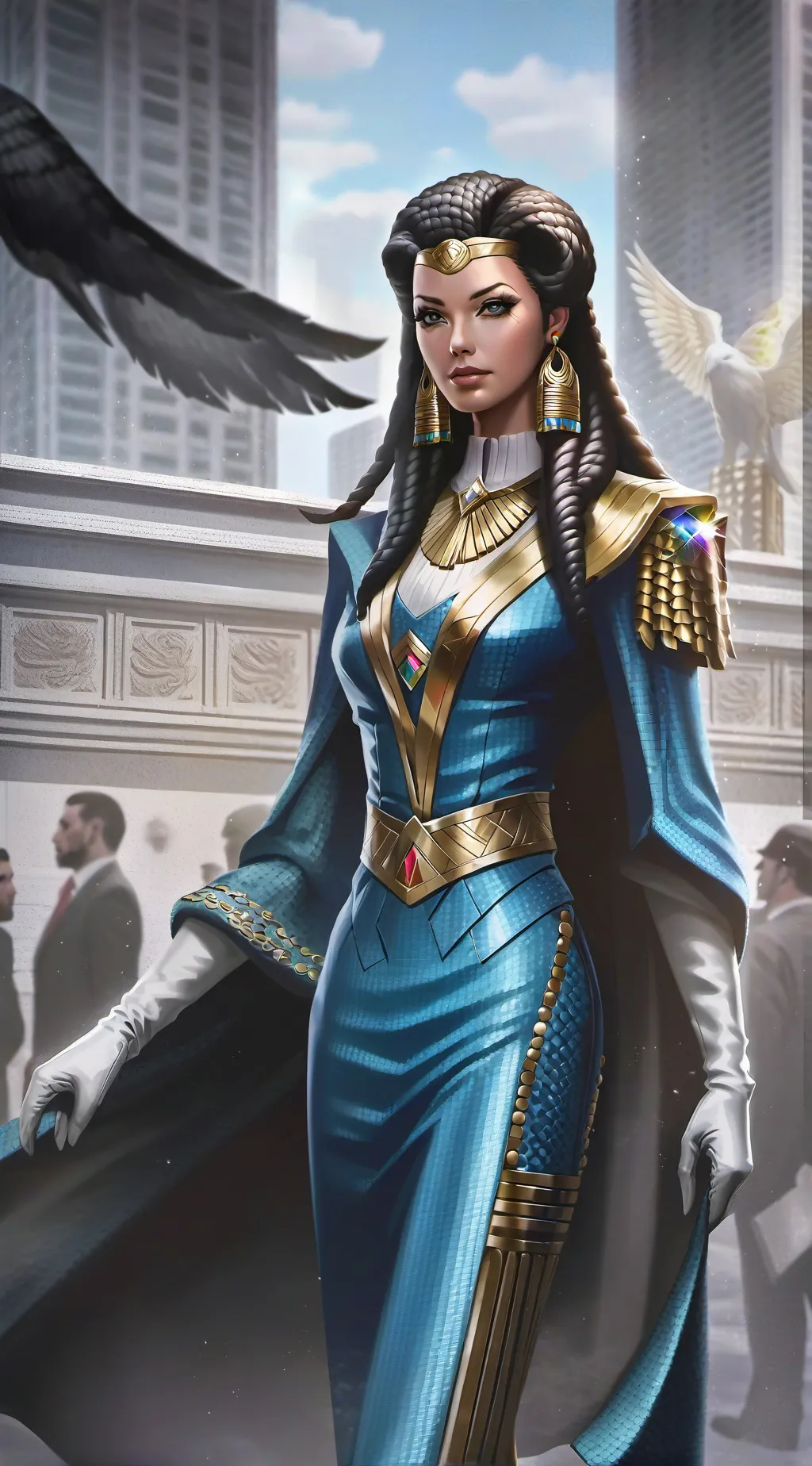 ai character: Cleopatra  background