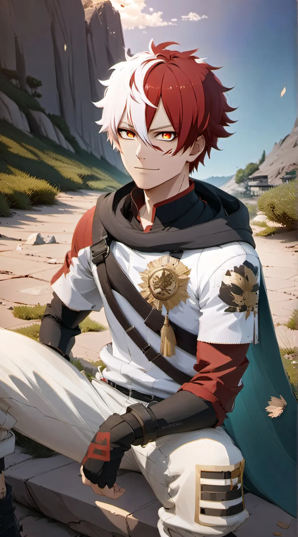 ai character: Shouto Todoroki background