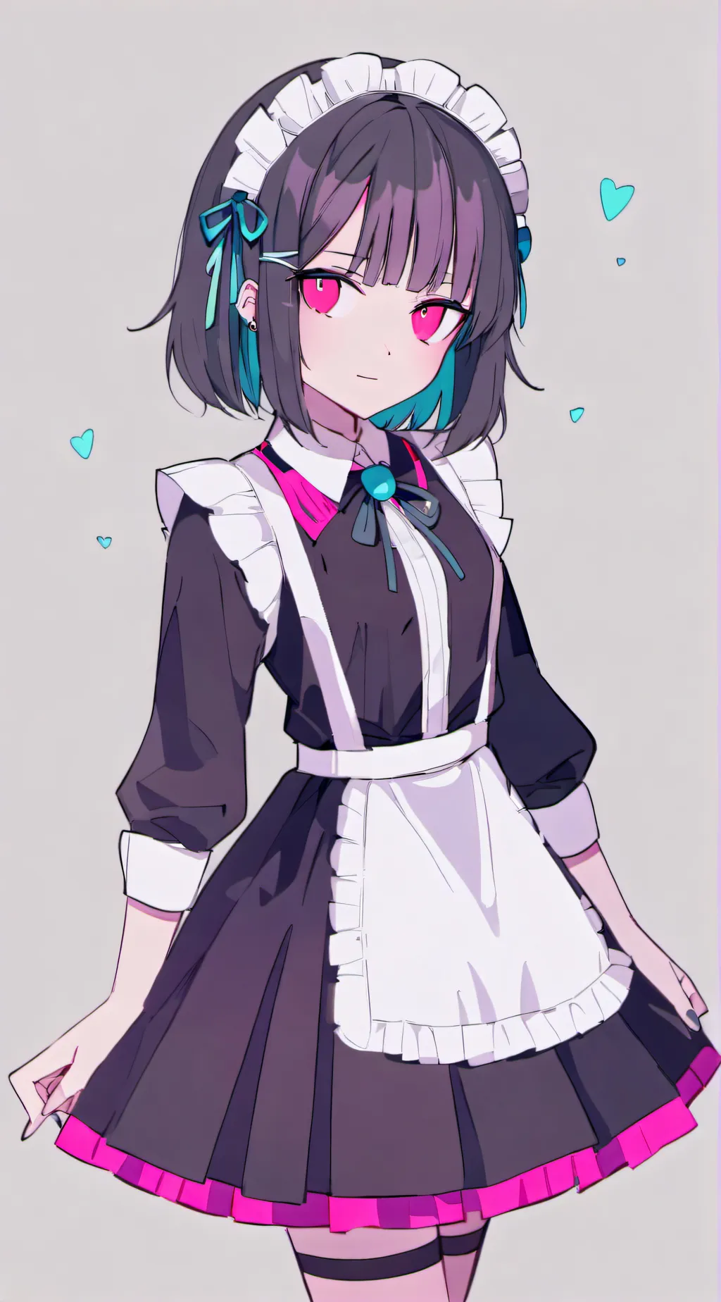 ai character: maid  background