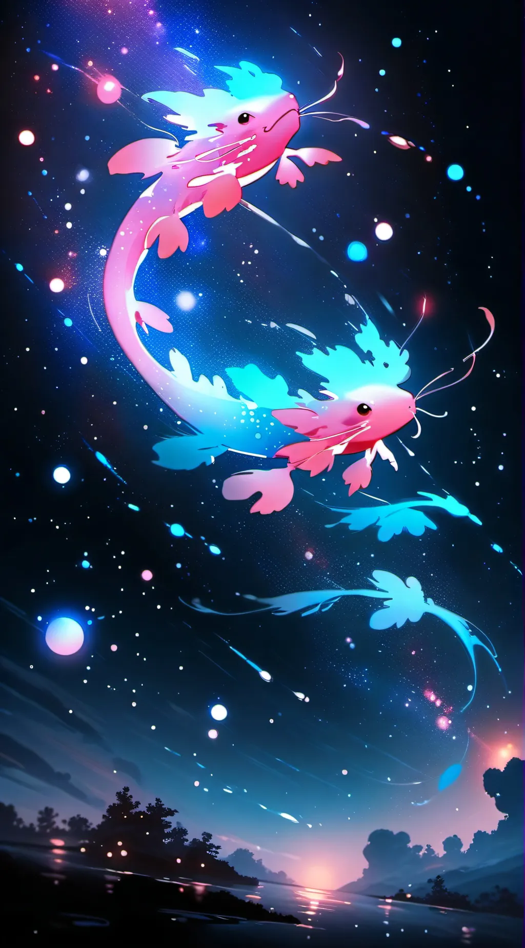 ai character: Kinitopet x squid background