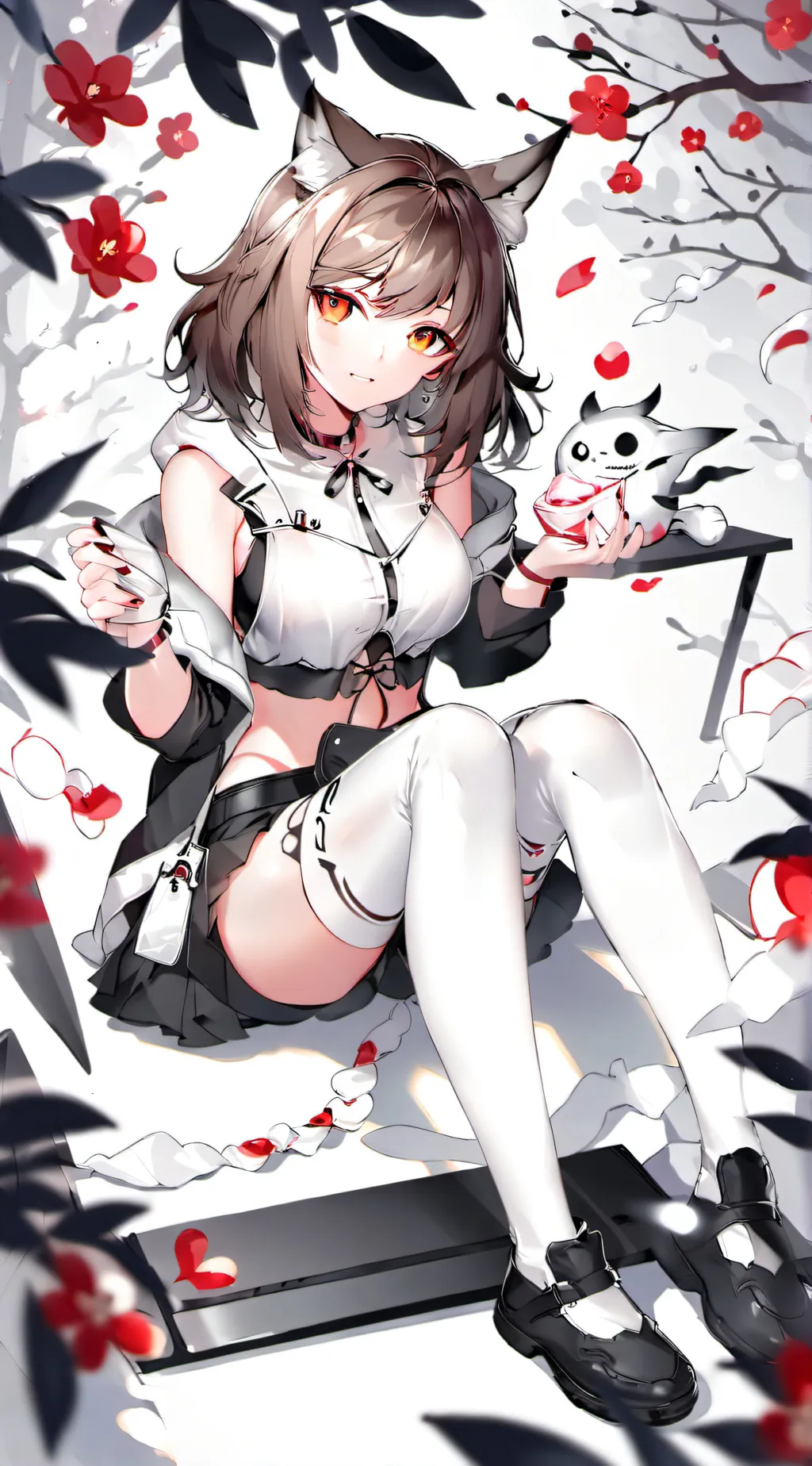 ai character: MHA CHRISTMAS ☃️ background