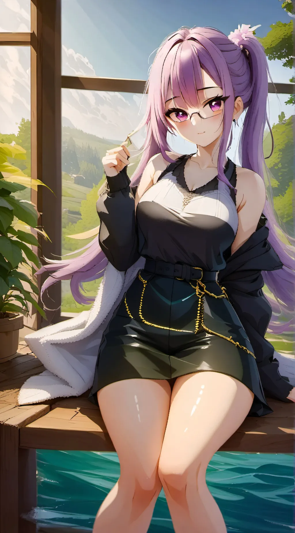 ai character: Thicc Magenta background