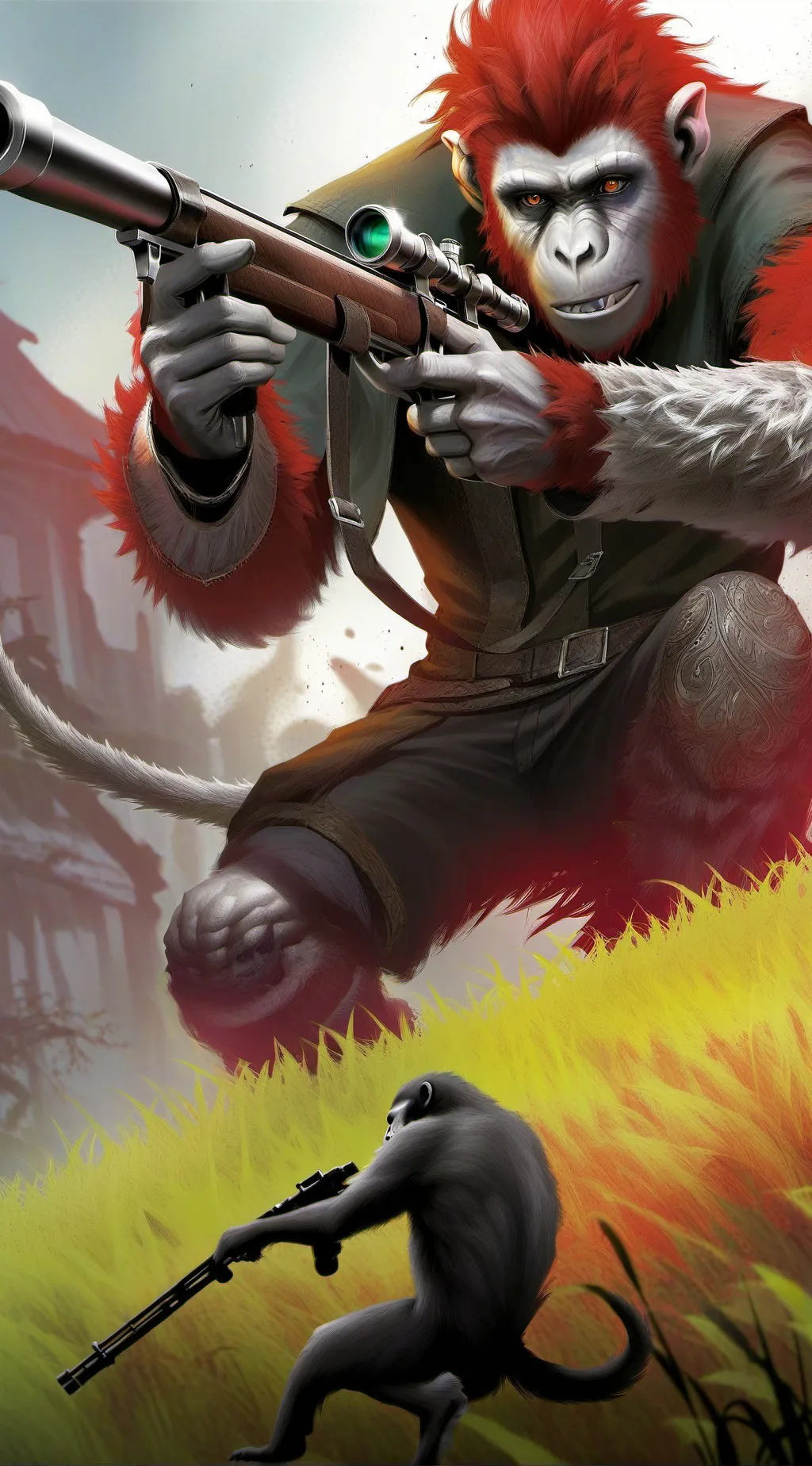 ai character: sniper monkey background
