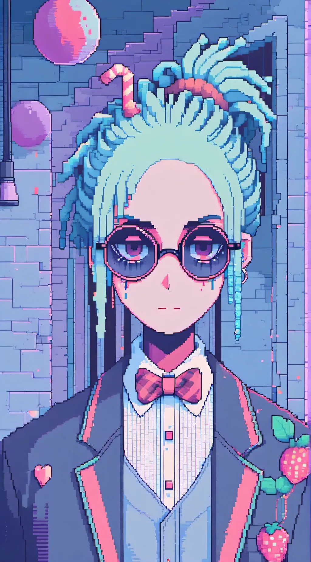 ai character: beetlejuice  background