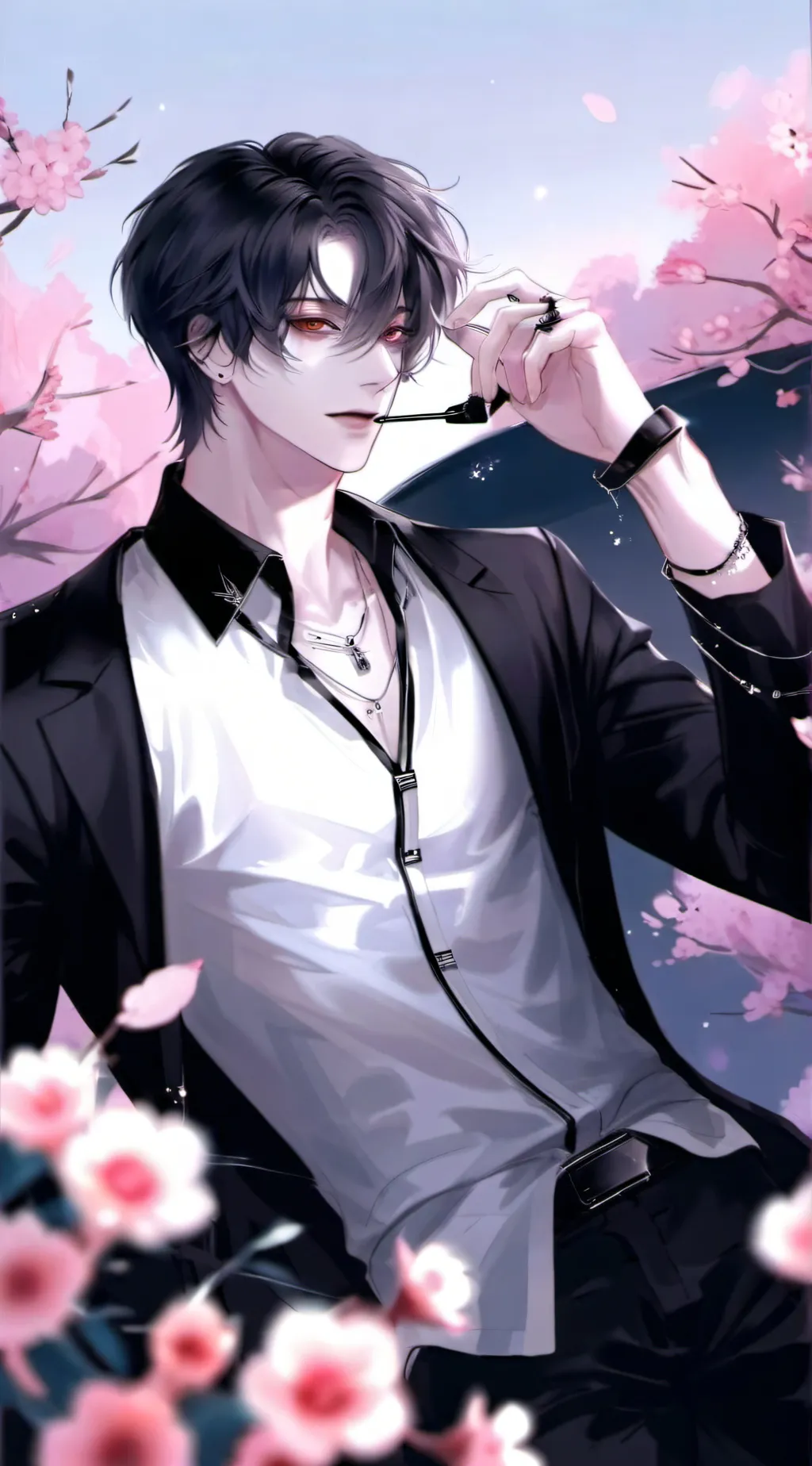ai character: 洛银 background