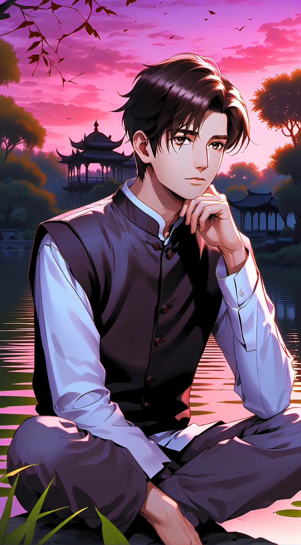 ai character: Arthur  background