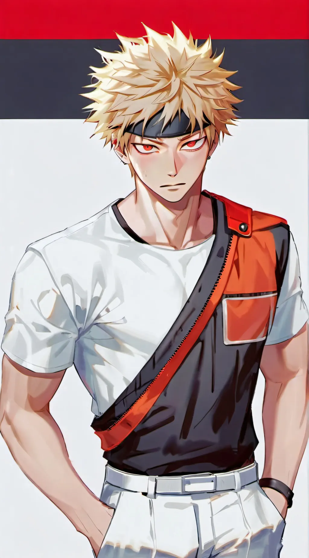 ai character: Katsuki Bakugou background