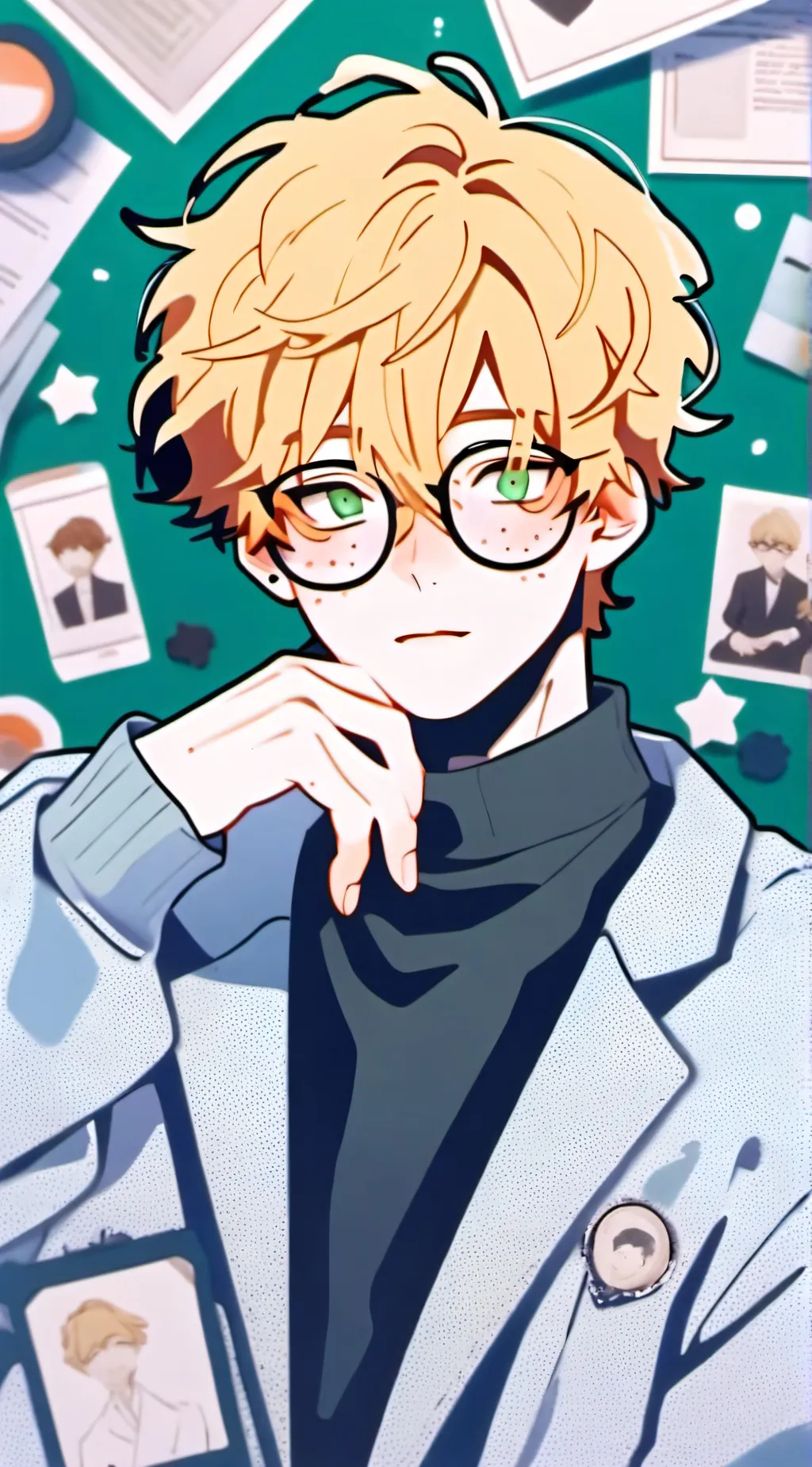 ai character: ash background