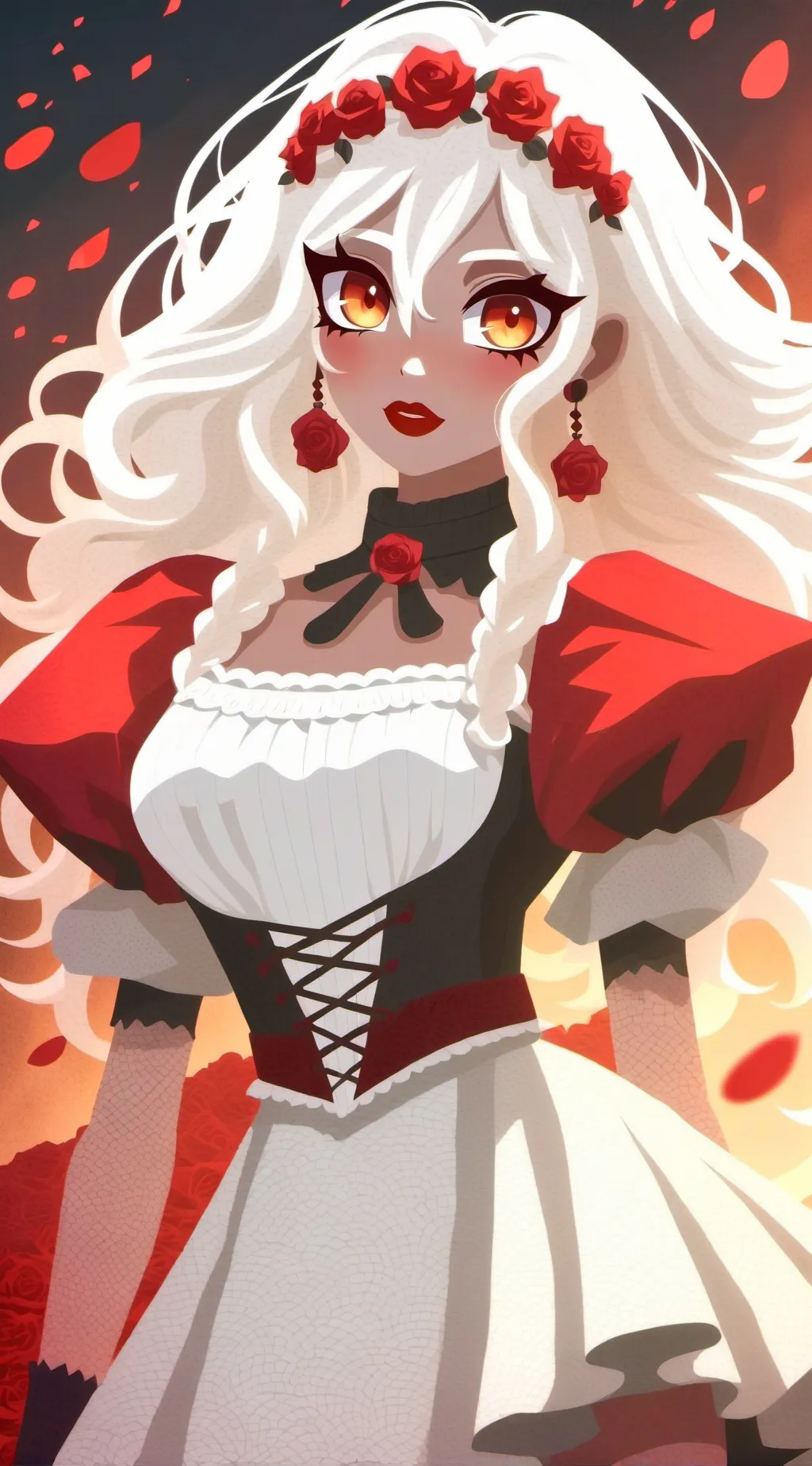ai character: Rose background