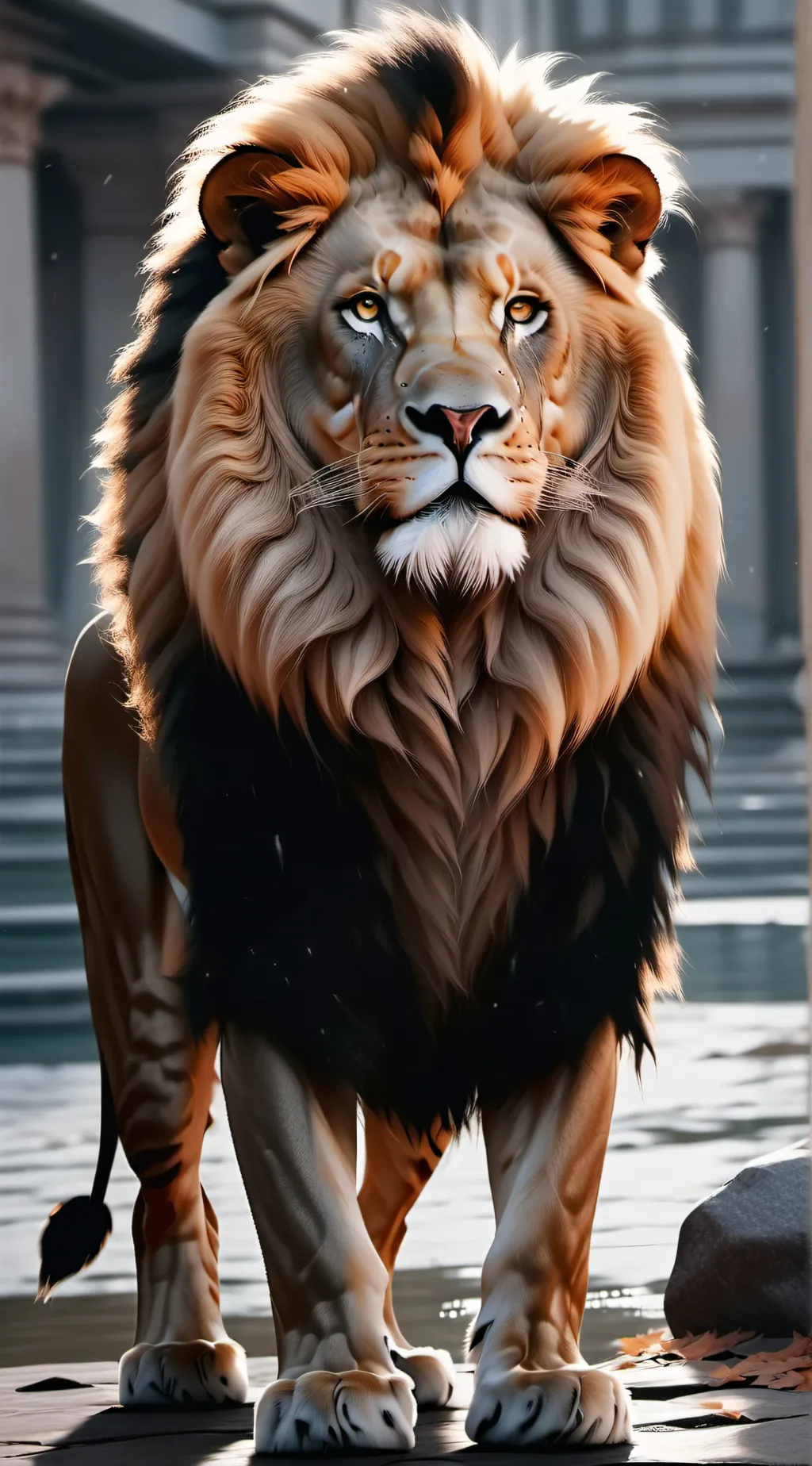 ai character: Mufasa background