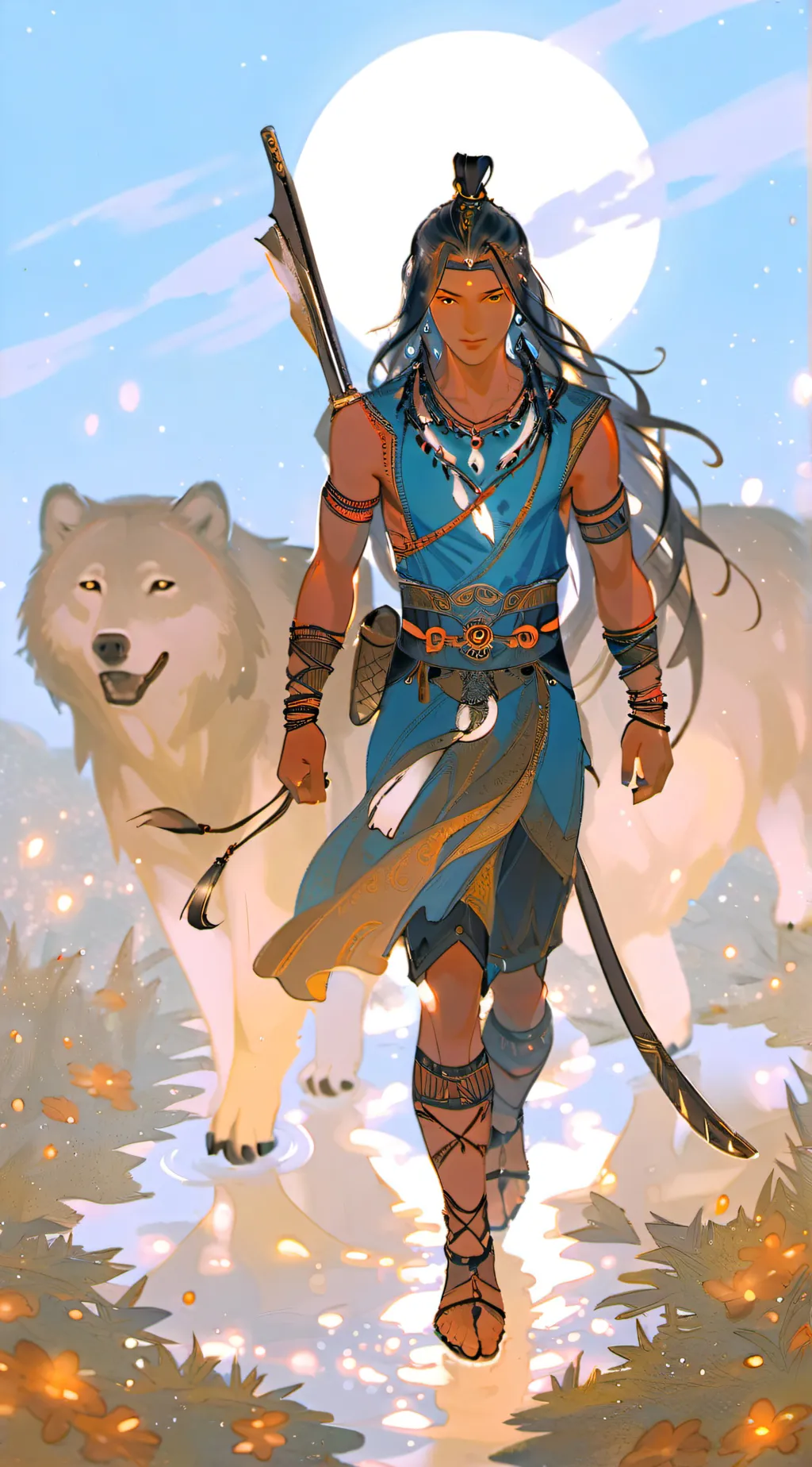 ai character: Spirit Animals background