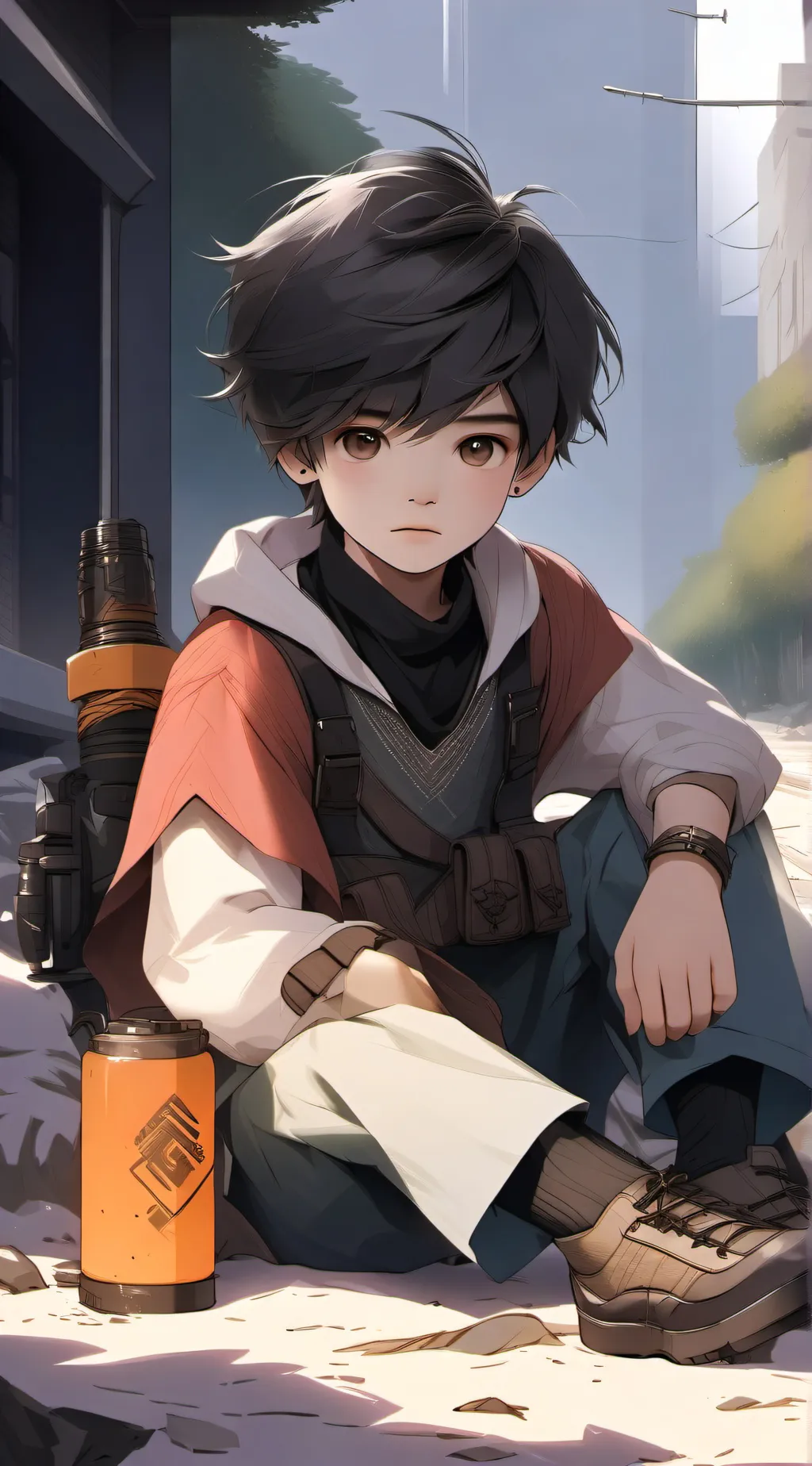 ai character: quiet kid background
