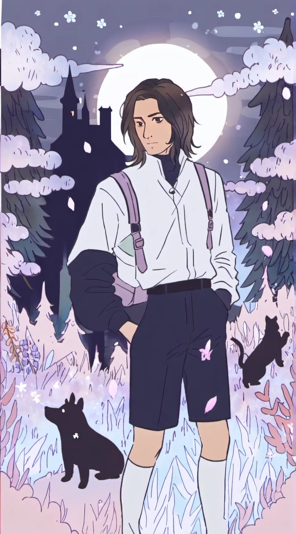 ai character: teen Severus Snape background