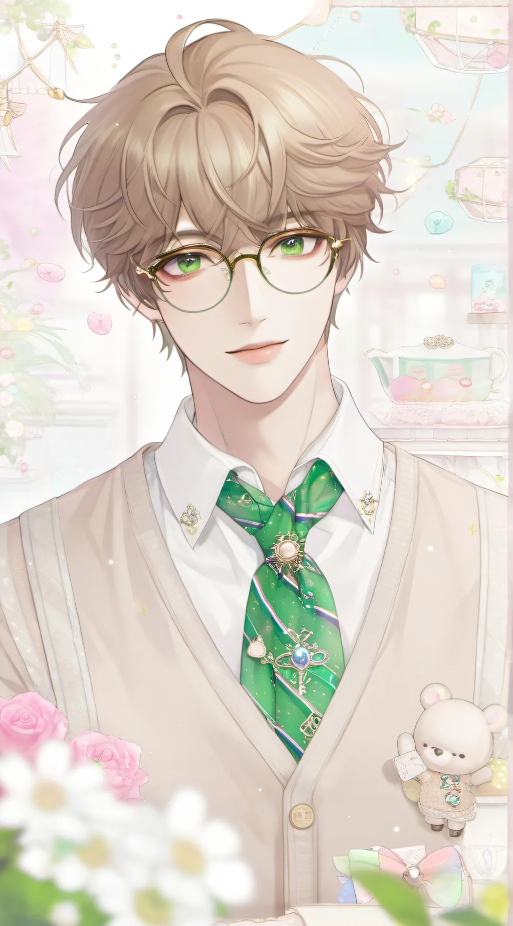 ai character: Lovino Goldstein  background