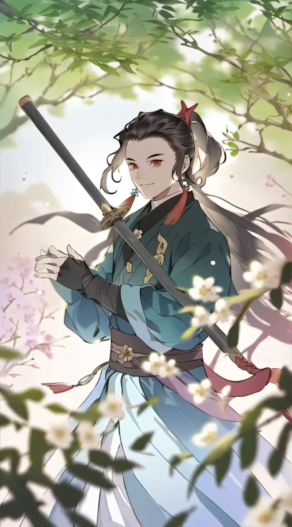 ai character: kny road trip  background