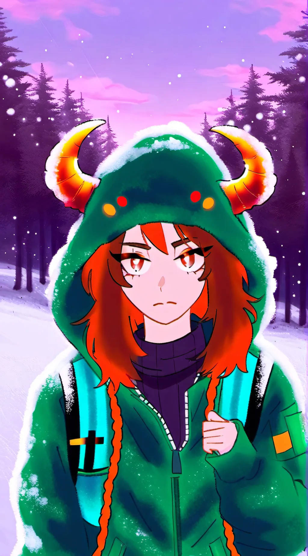 ai character: Ashy background