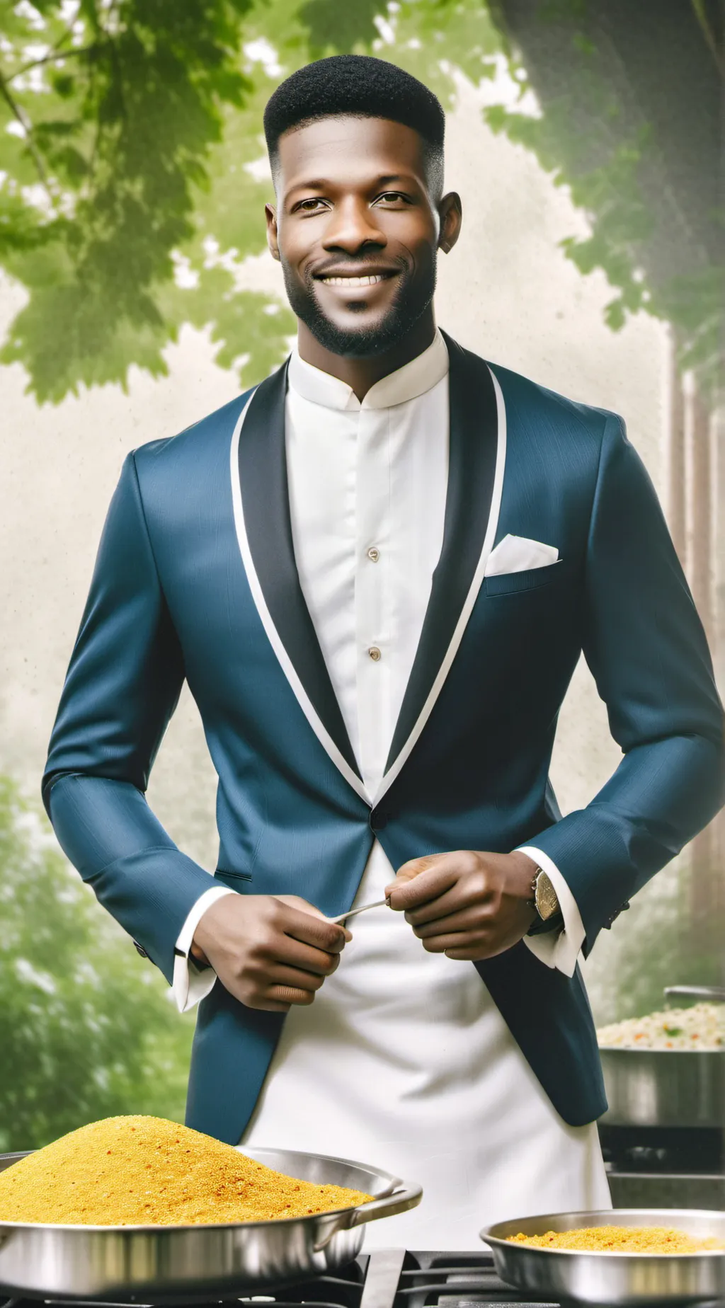 ai character: COOK background