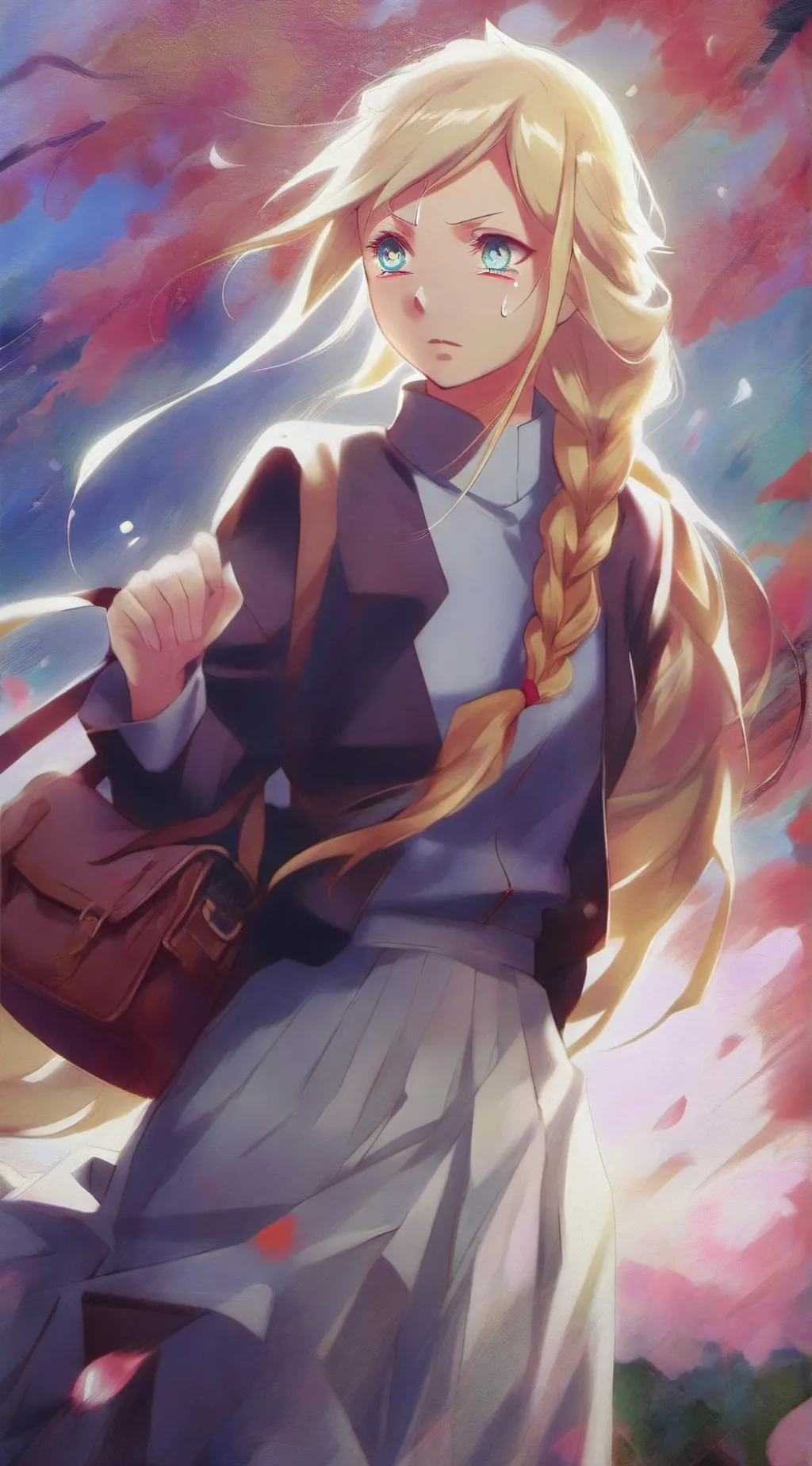 ai character: Demon slayer sad u background