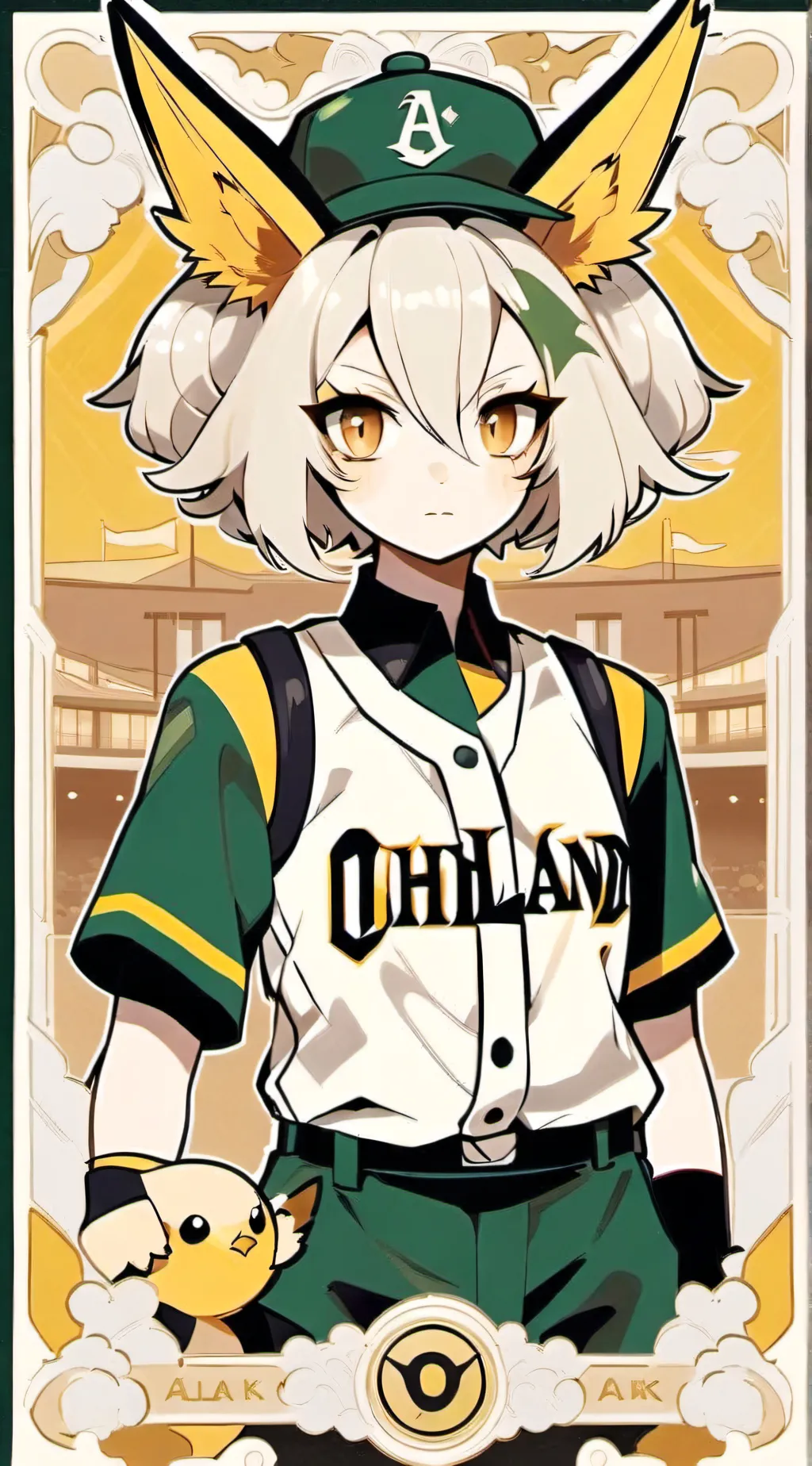 ai character: Leafeon (baseball) background