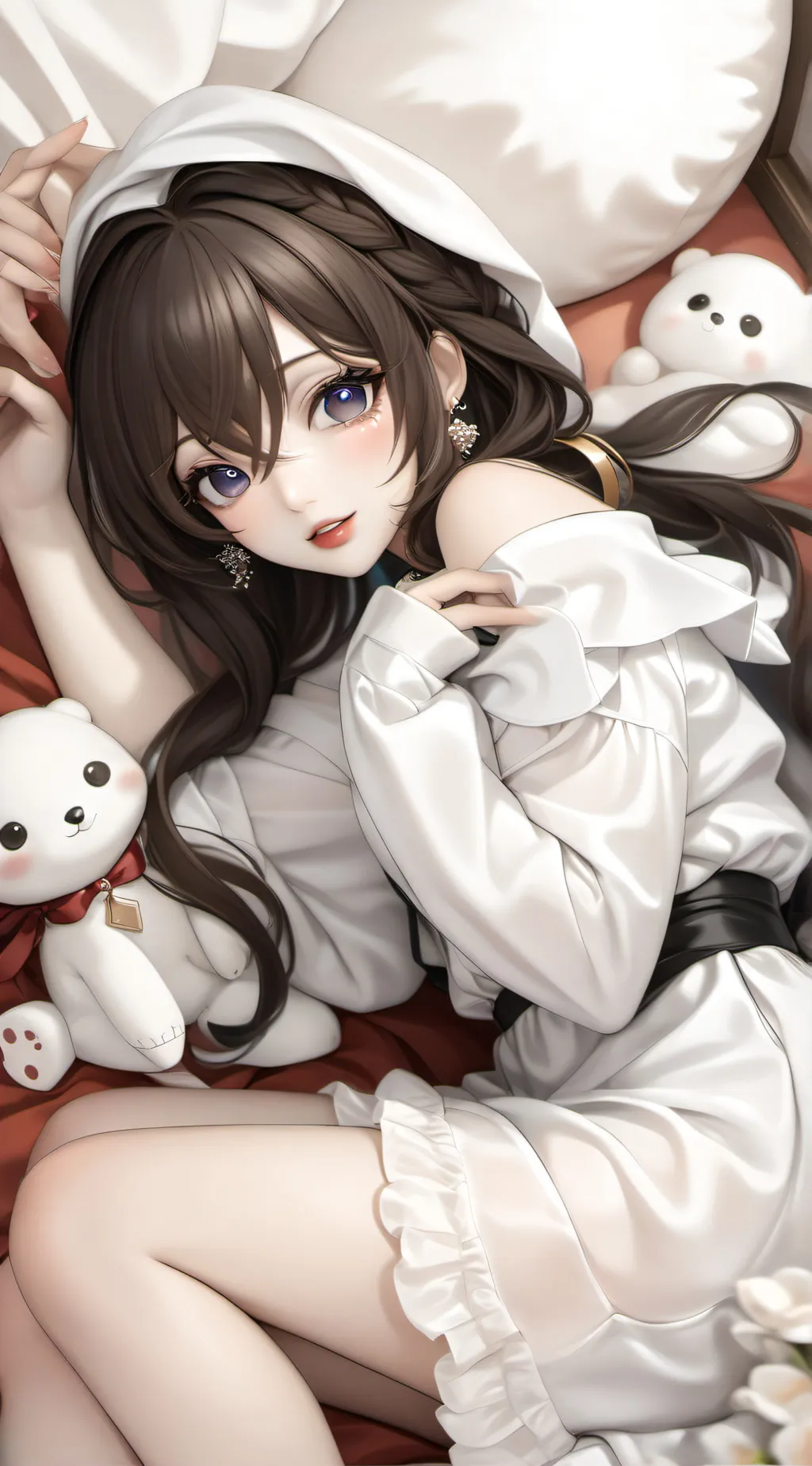 ai character: Hot girlfriend  background