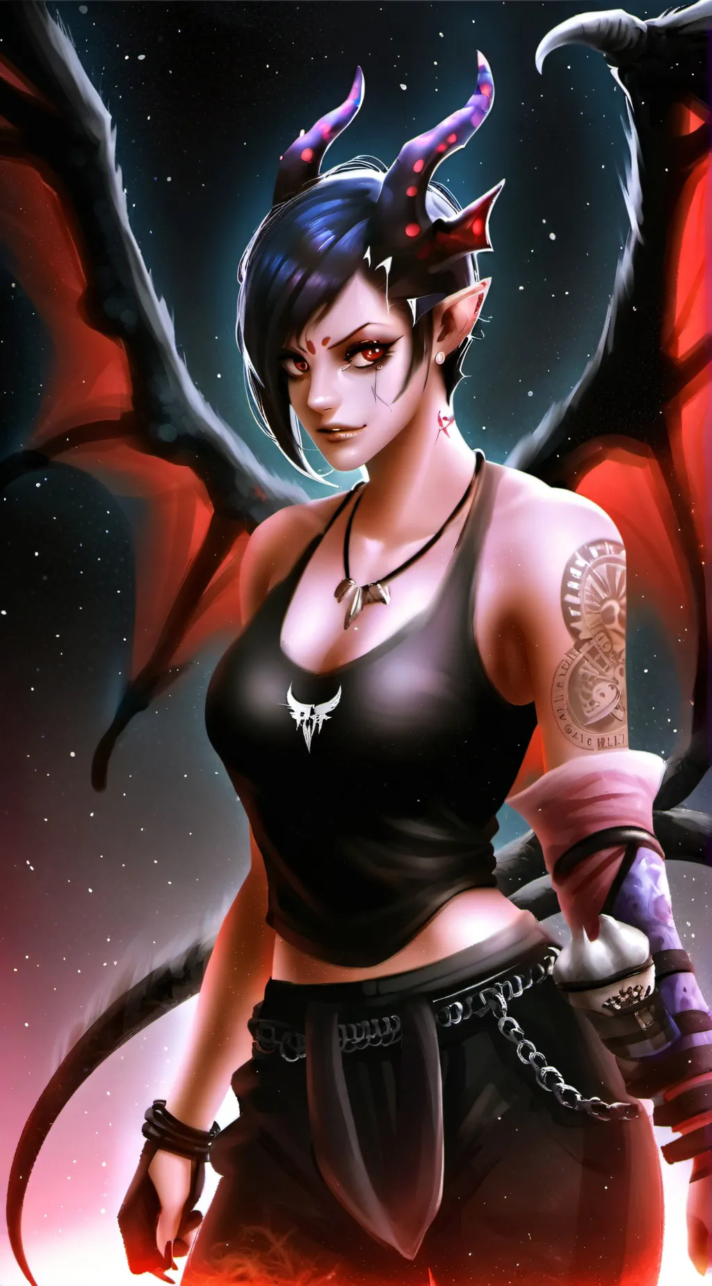 ai character: Misty background